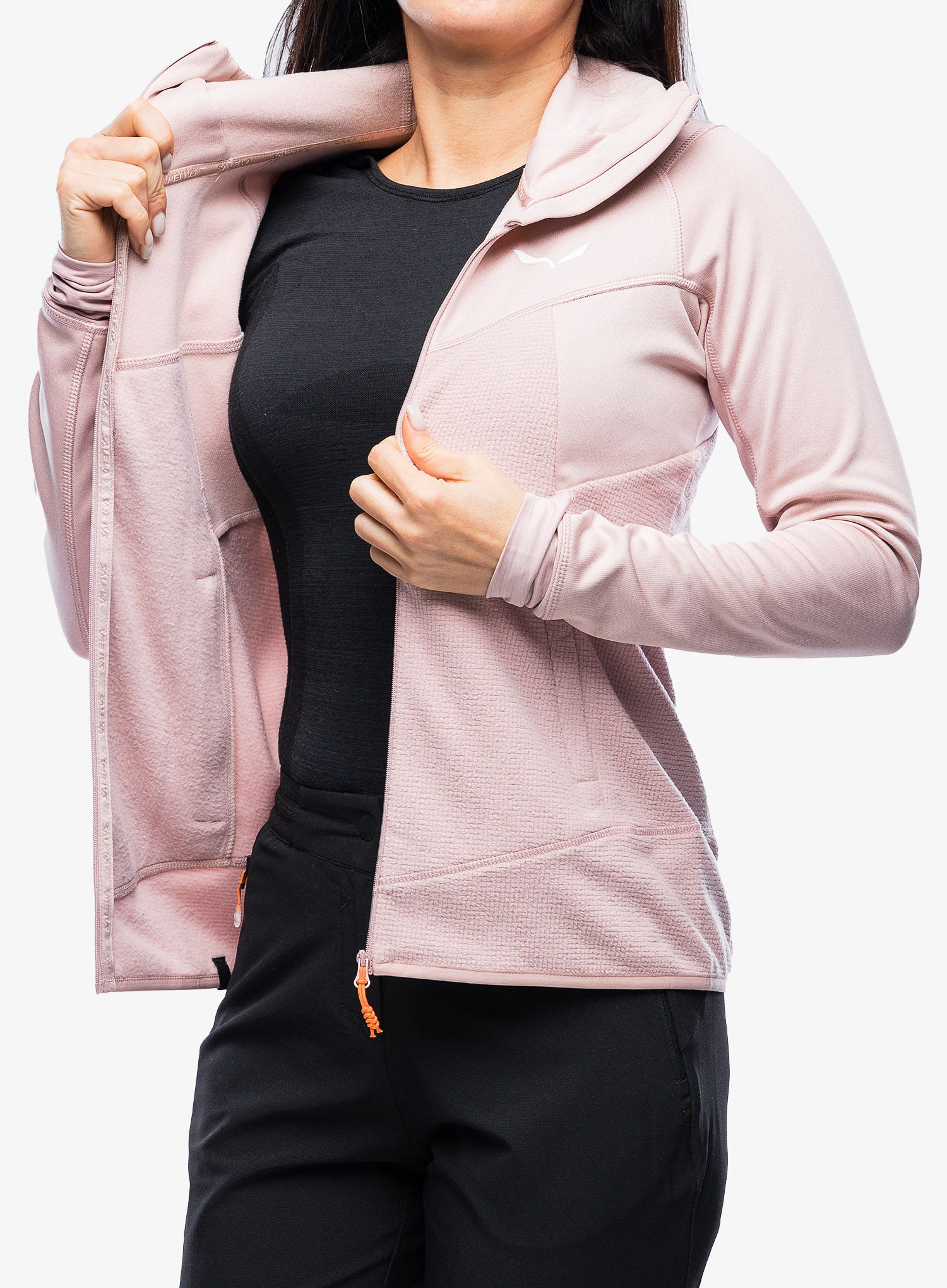 Ženska dukserica Salewa Puez Hybrid PL HD Jacket - zephyr