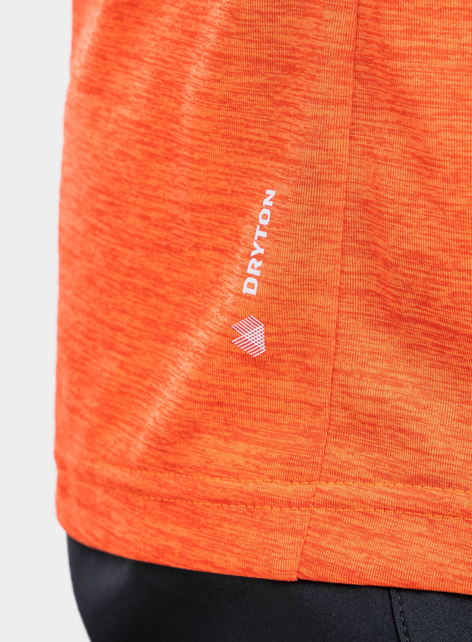 Majica Salewa Puez Melange Dry S/S Tee - red oragne melange