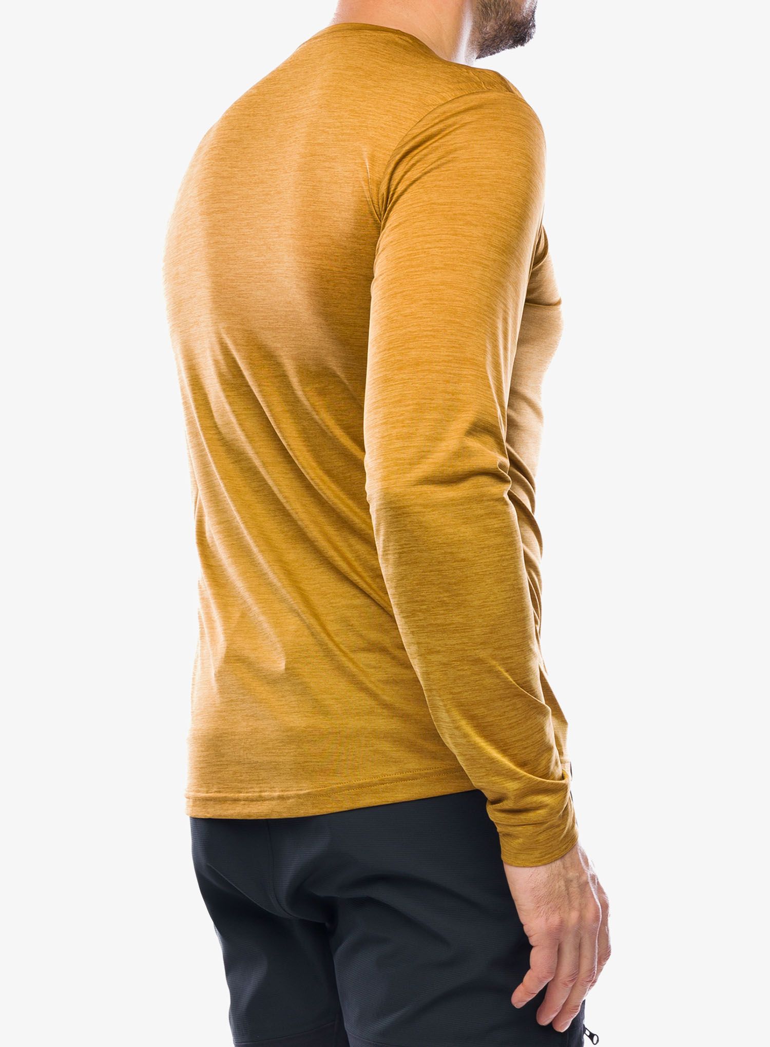 Majica dugih rukava Salewa Puez Melange Dry Tee - golden brown