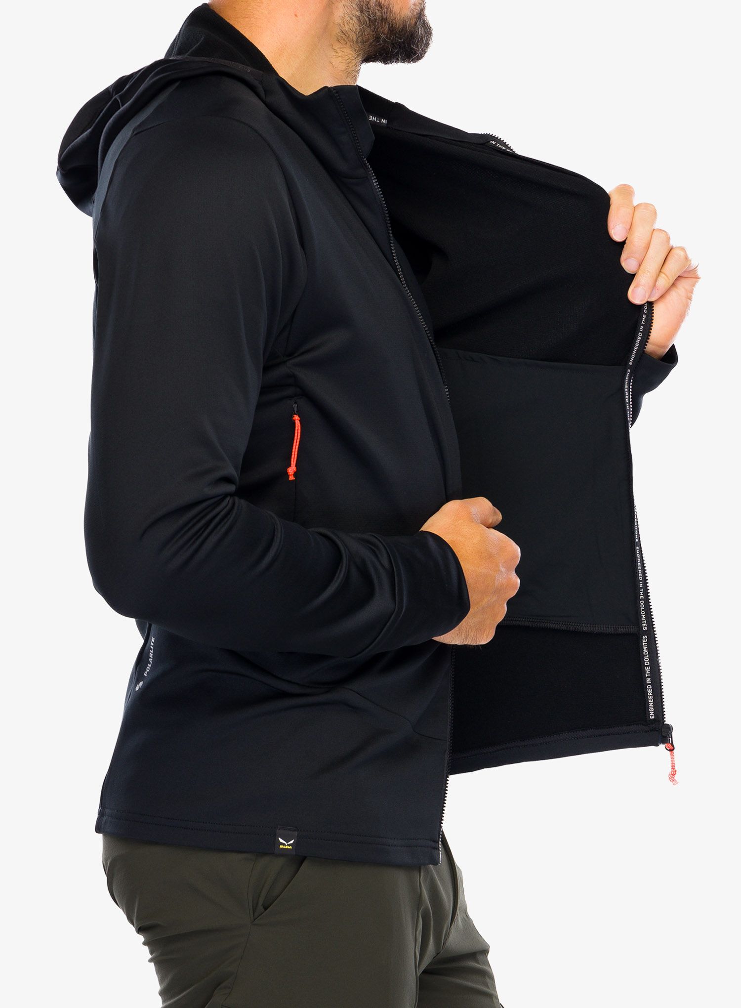 Jakna od flisa Salewa Puez PL HD Jacket - black out