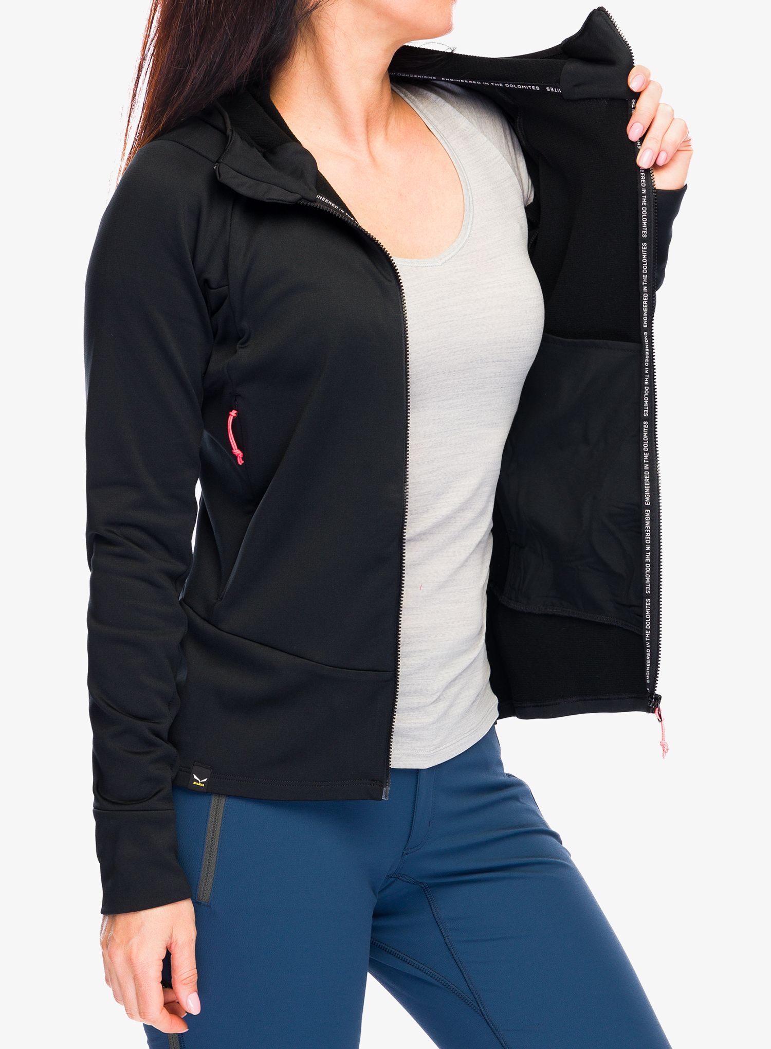 Ženska jakna od flisa Salewa Puez PL HD Jacket - black out