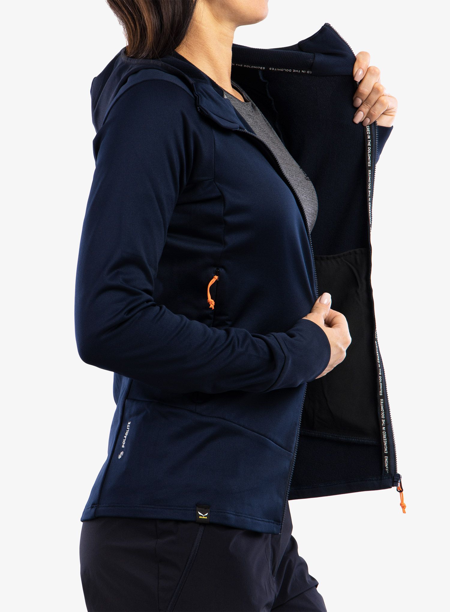 Ženska jakna od flisa Salewa Puez PL HD Jacket - navy blazer