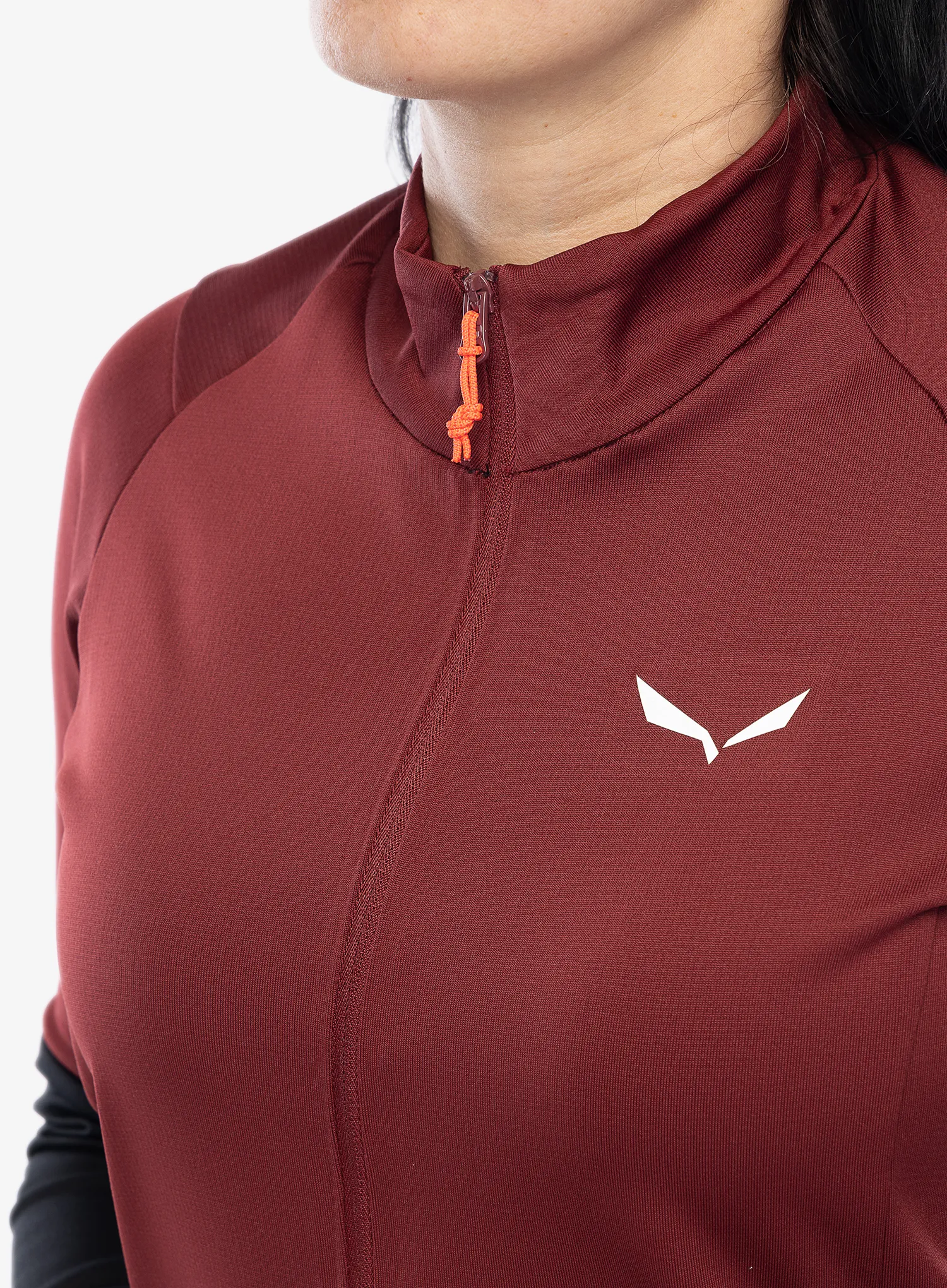 Ženska dukserica od flisa Salewa Puez PL HZ Fleece - syrah