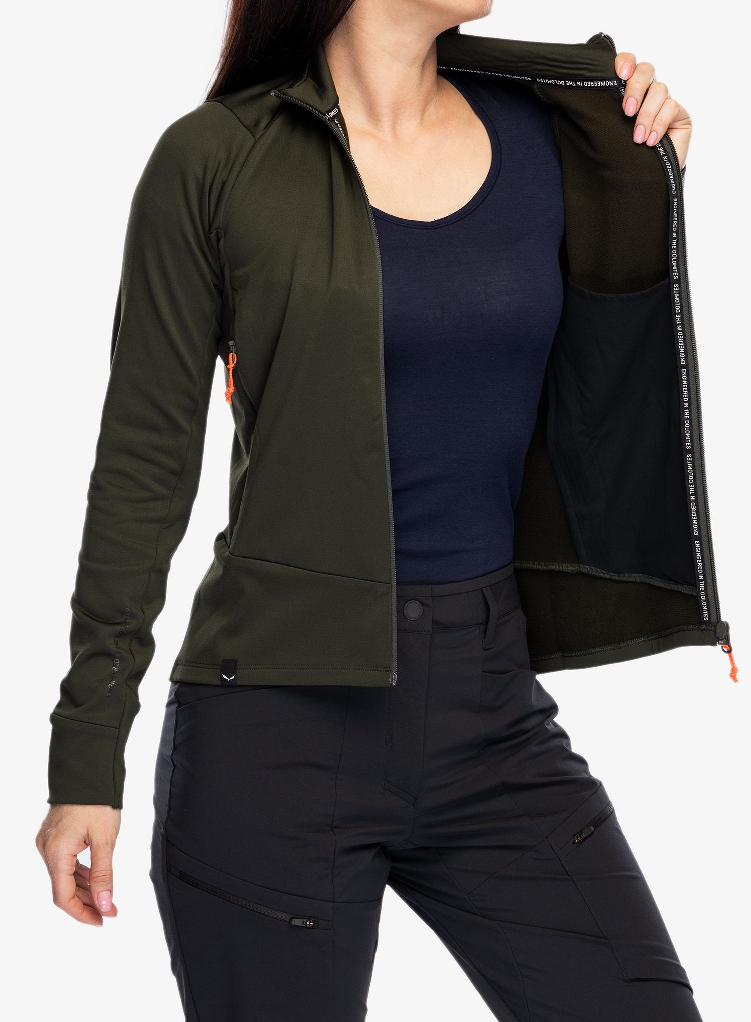 Ženska jakna od flisa Salewa Puez PL Jacket - dark olive