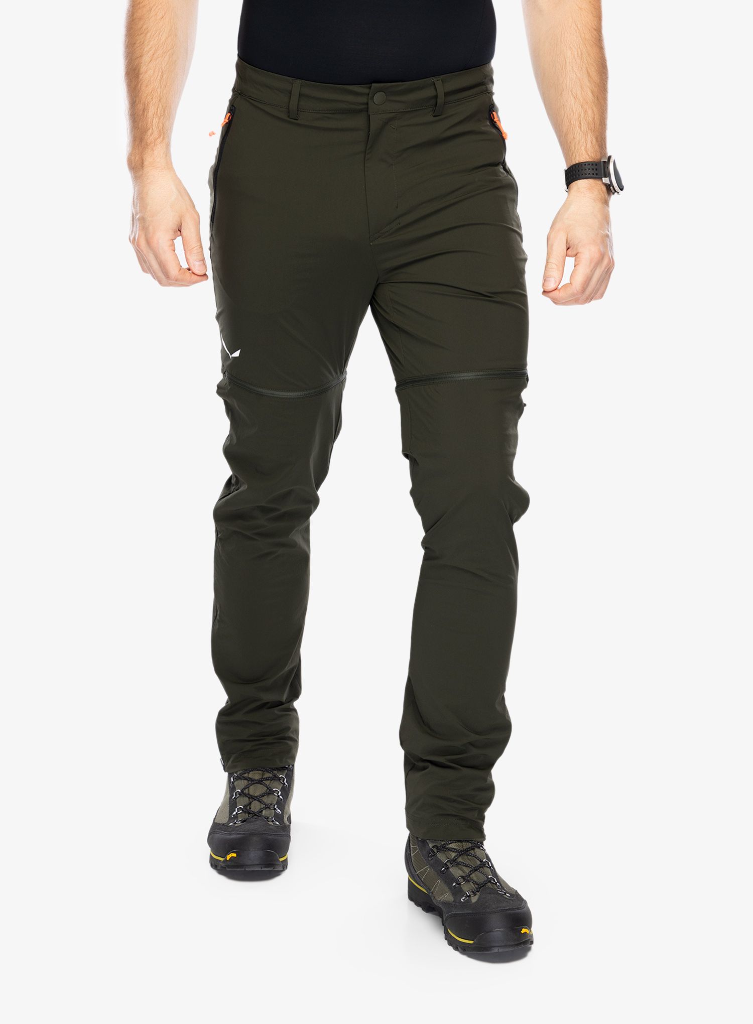 Softshell hlače Salewa Puez Talveno DST 2/1 Pant - dark olive