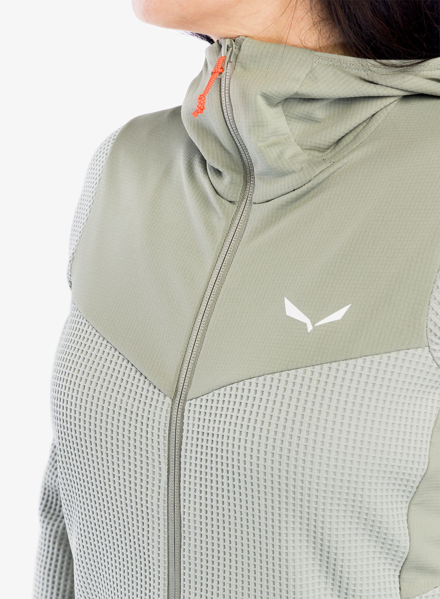 Ženska dukserica od flisa Salewa Puez Waffle Hyb PL HD Jacket - shadow