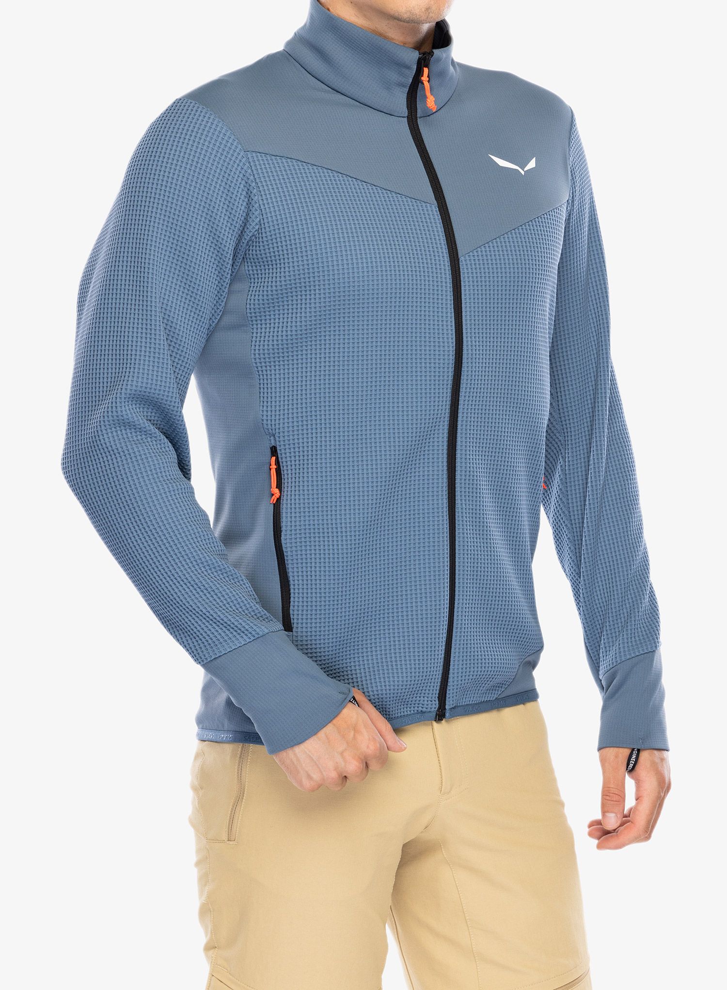 Dukserica na otkopčavanje Salewa Puez Waffle Hyb PL Jacket  - java blue
