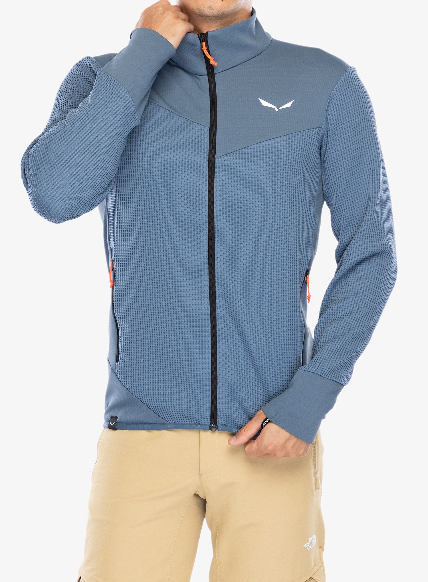 Dukserica na otkopčavanje Salewa Puez Waffle Hyb PL Jacket  - java blue