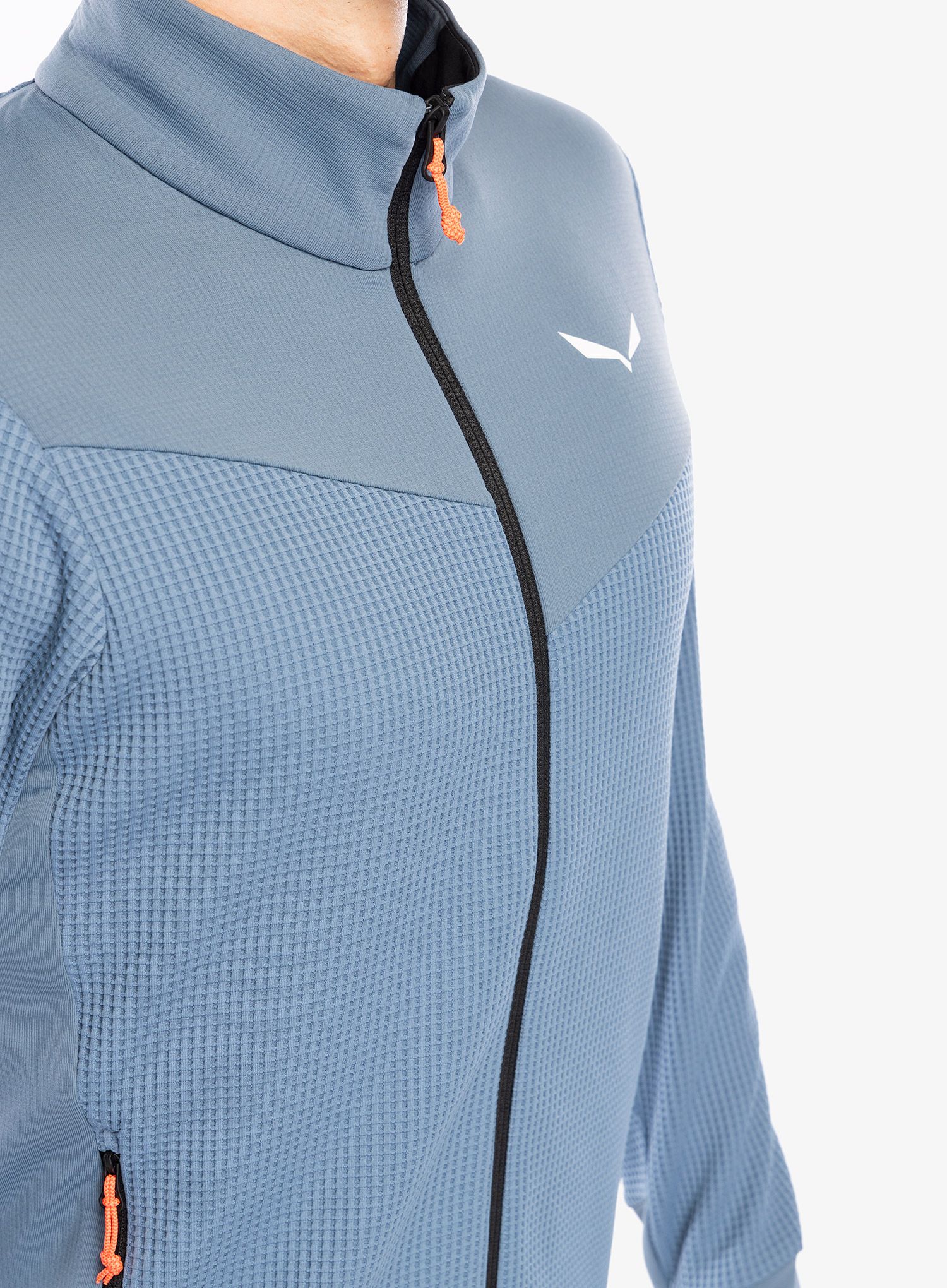 Dukserica na otkopčavanje Salewa Puez Waffle Hyb PL Jacket  - java blue