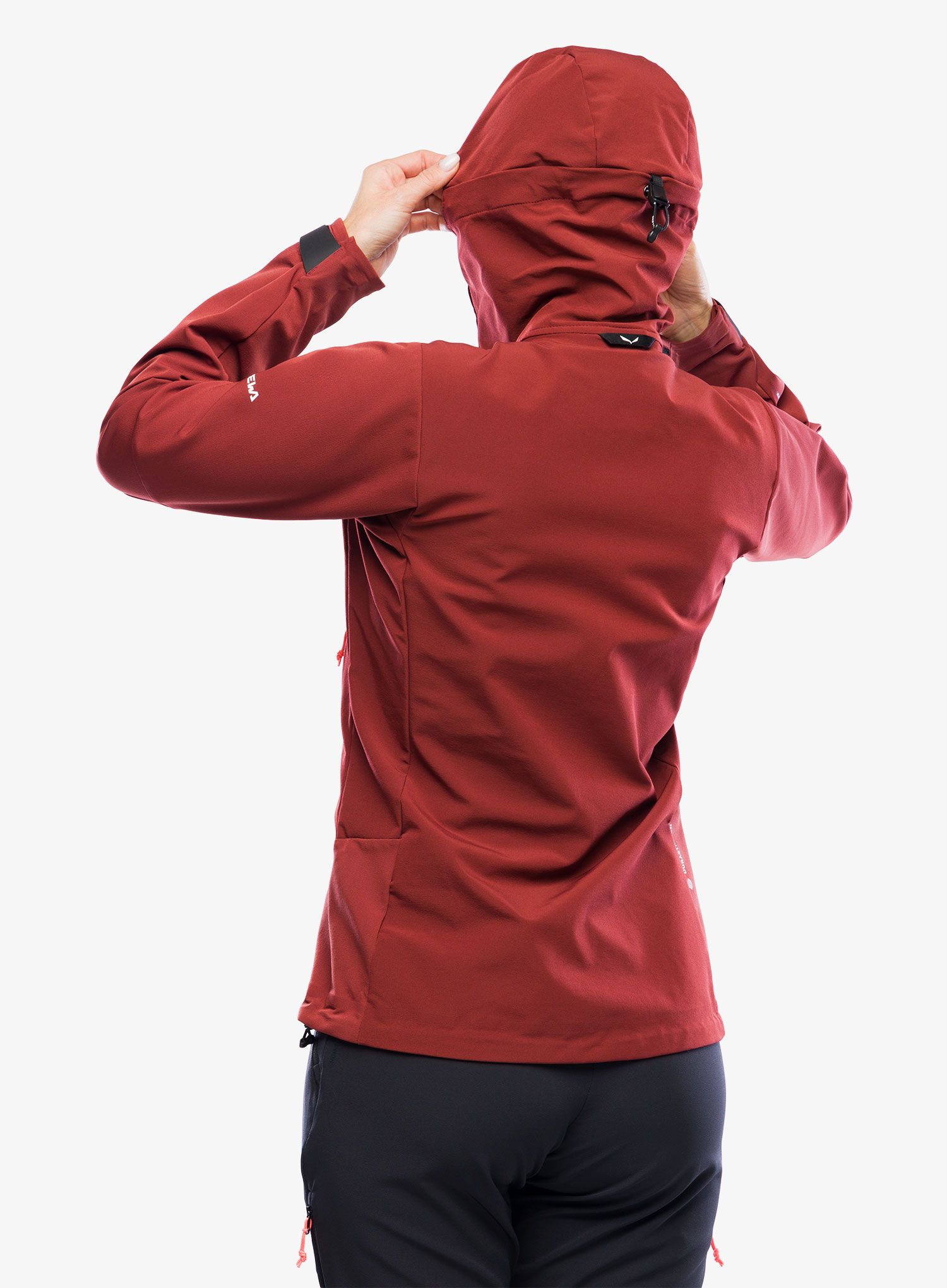 Ženska jakna za turno skijanje Salewa Sella DST Jacket - syrah