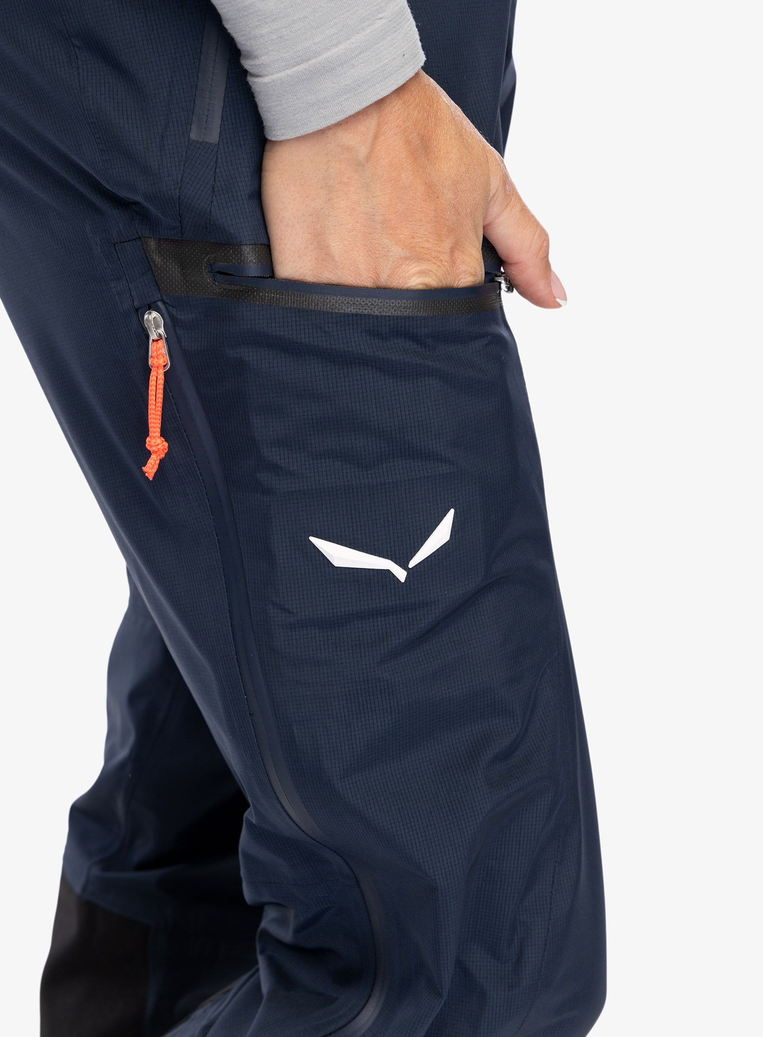 Ženske hlače za turno skijanje Salewa Sella W Responsive Pant - navy blazer