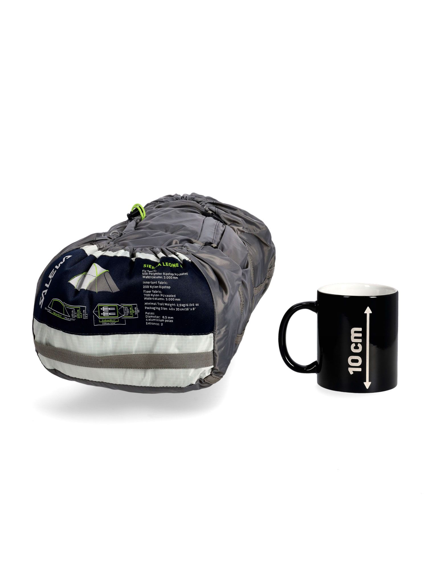 Šator za 2 osobe Salewa Sierra Leone II - light grey/cactus