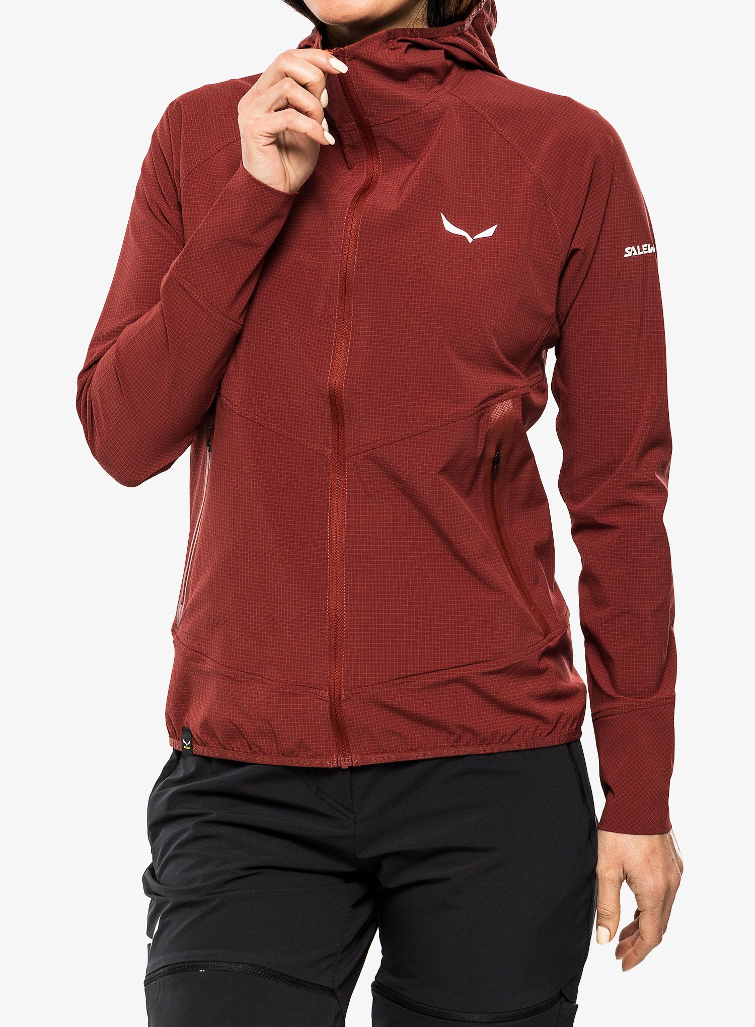 Ženski softshell Salewa Sorapis DST Jacket - syrah