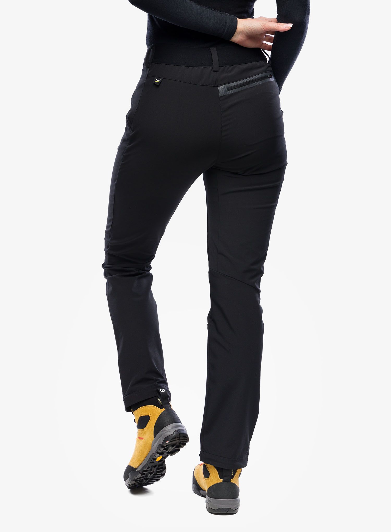 Ženske softshell hlače Salewa Terminal DST Pant - black out
