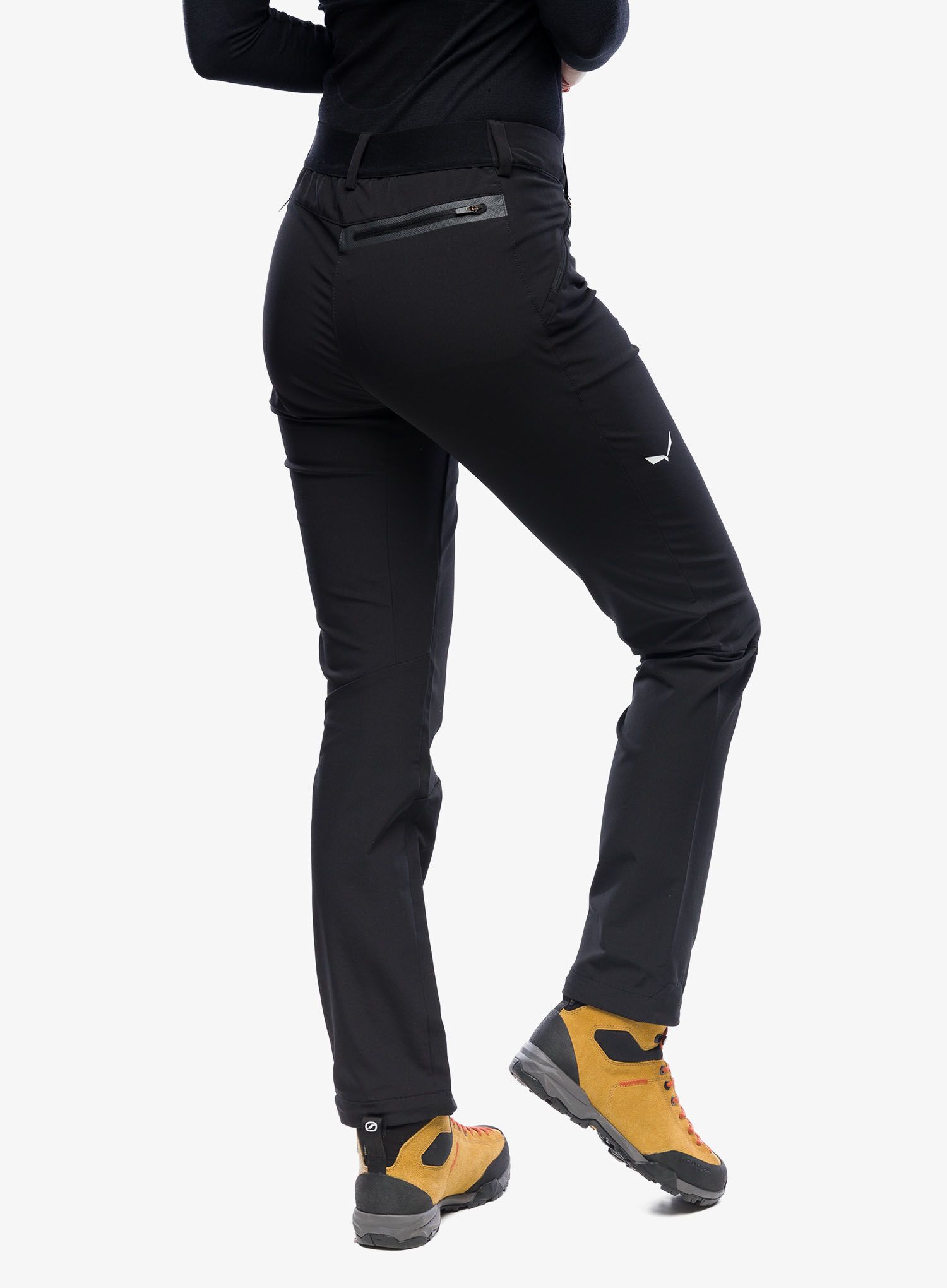 Ženske softshell hlače Salewa Terminal DST Pant - black out