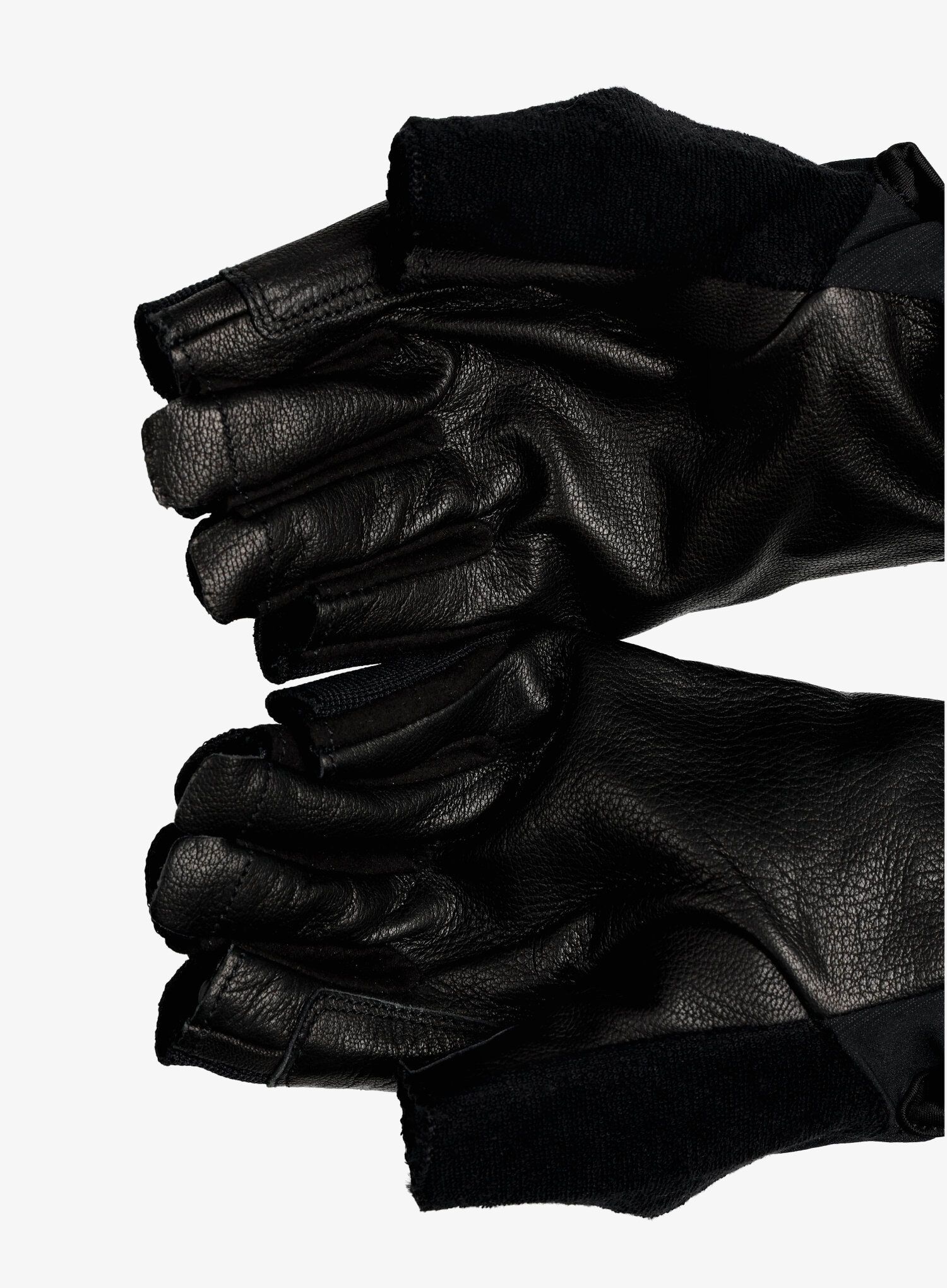Rukavice via ferrata Salewa Via Ferrata Leather Gloves - black out