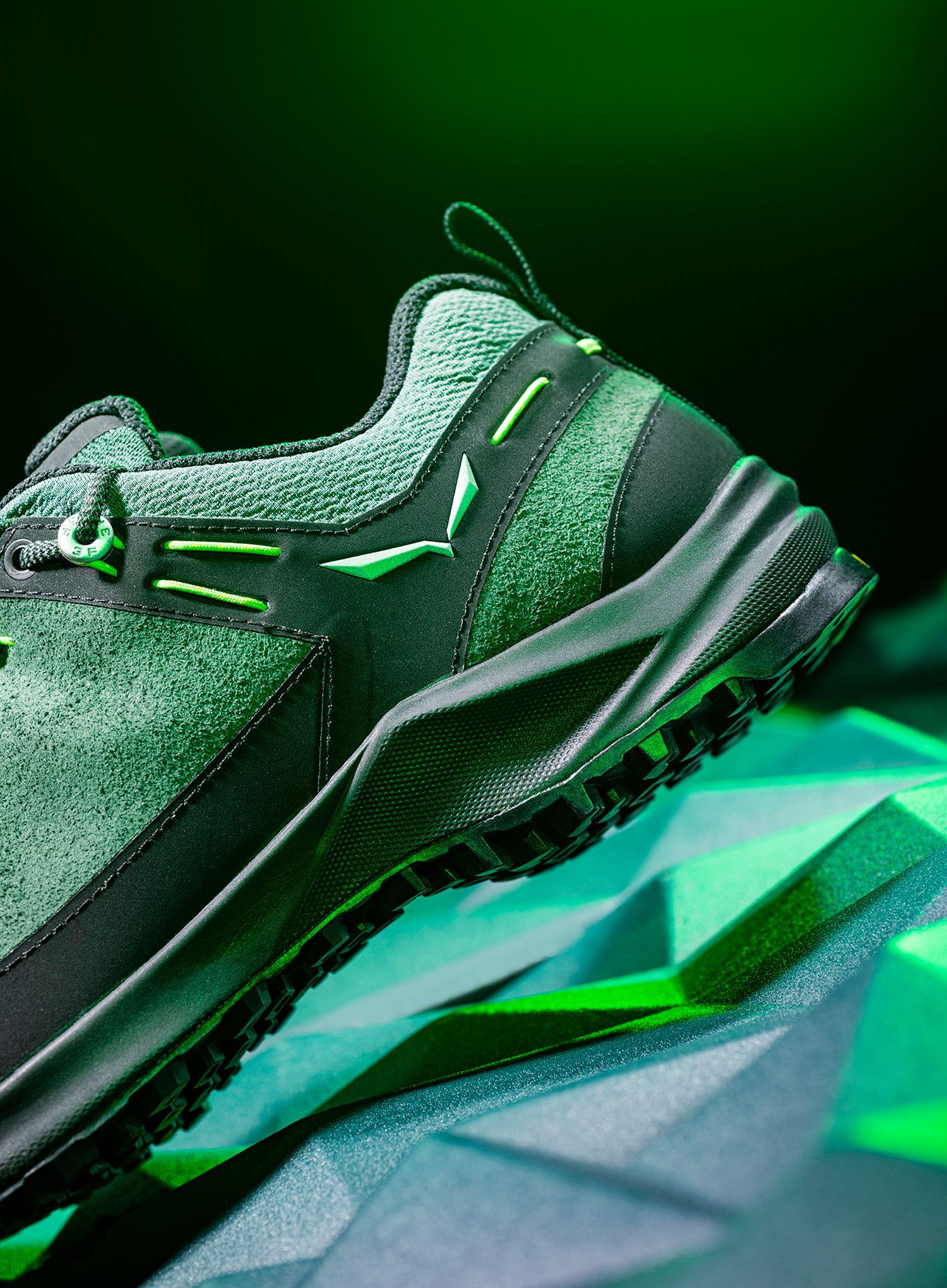 Muške planinarske cipele Salewa Wildfire Leather - raw green/black