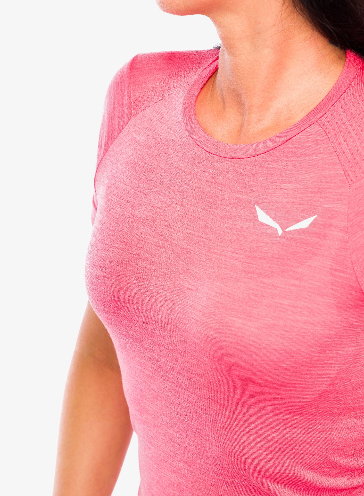 Ženska majica Salewa Zebru Fresh AMR T-shirt - calypso coral