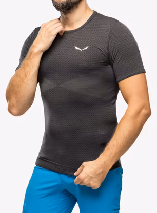 Majica Salewa Zebru Medium Warm Amr T-Shirt - onyx