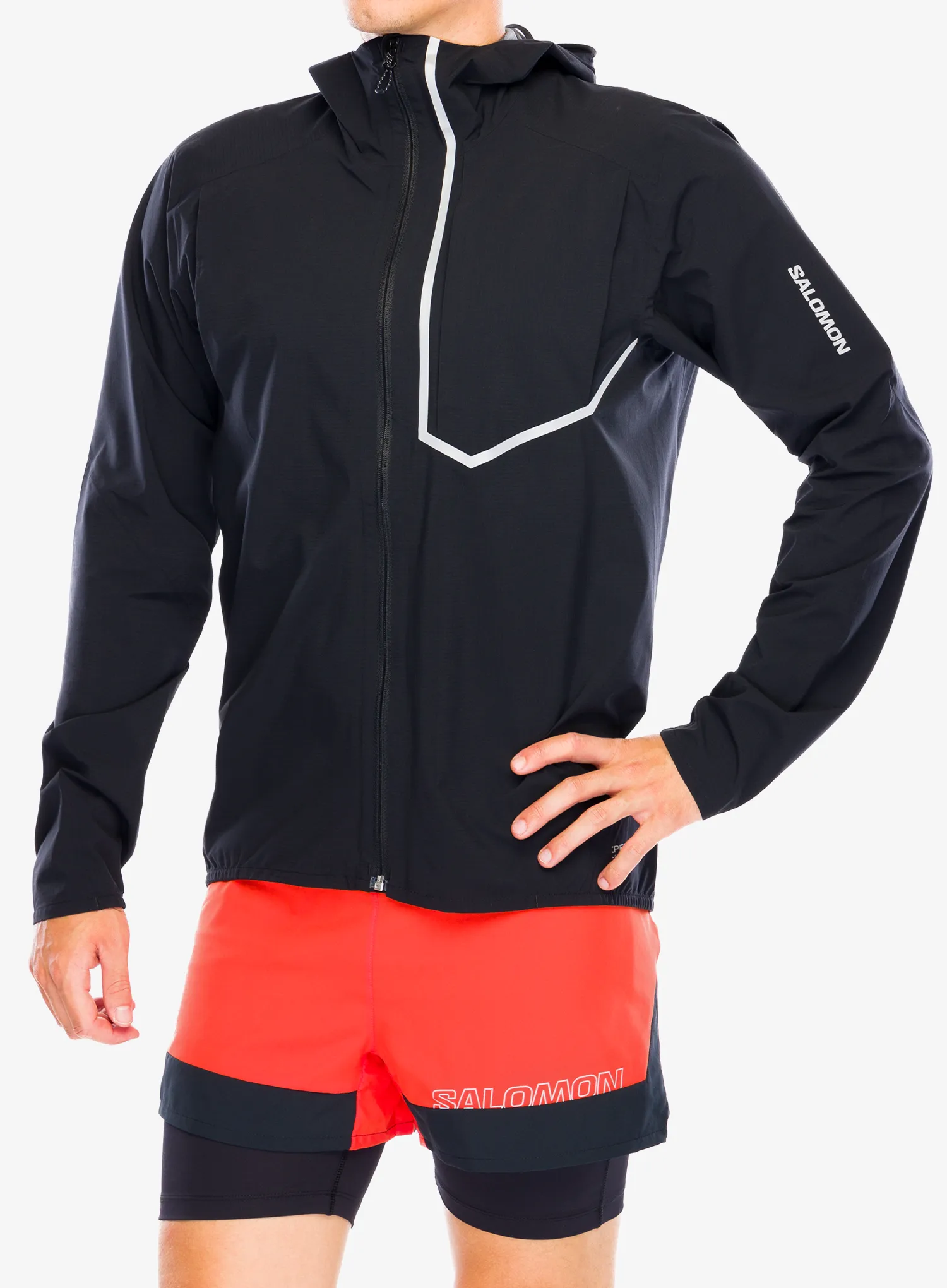 Jakna za trčanje Salomon Bonatti Trail Jacket - deep black