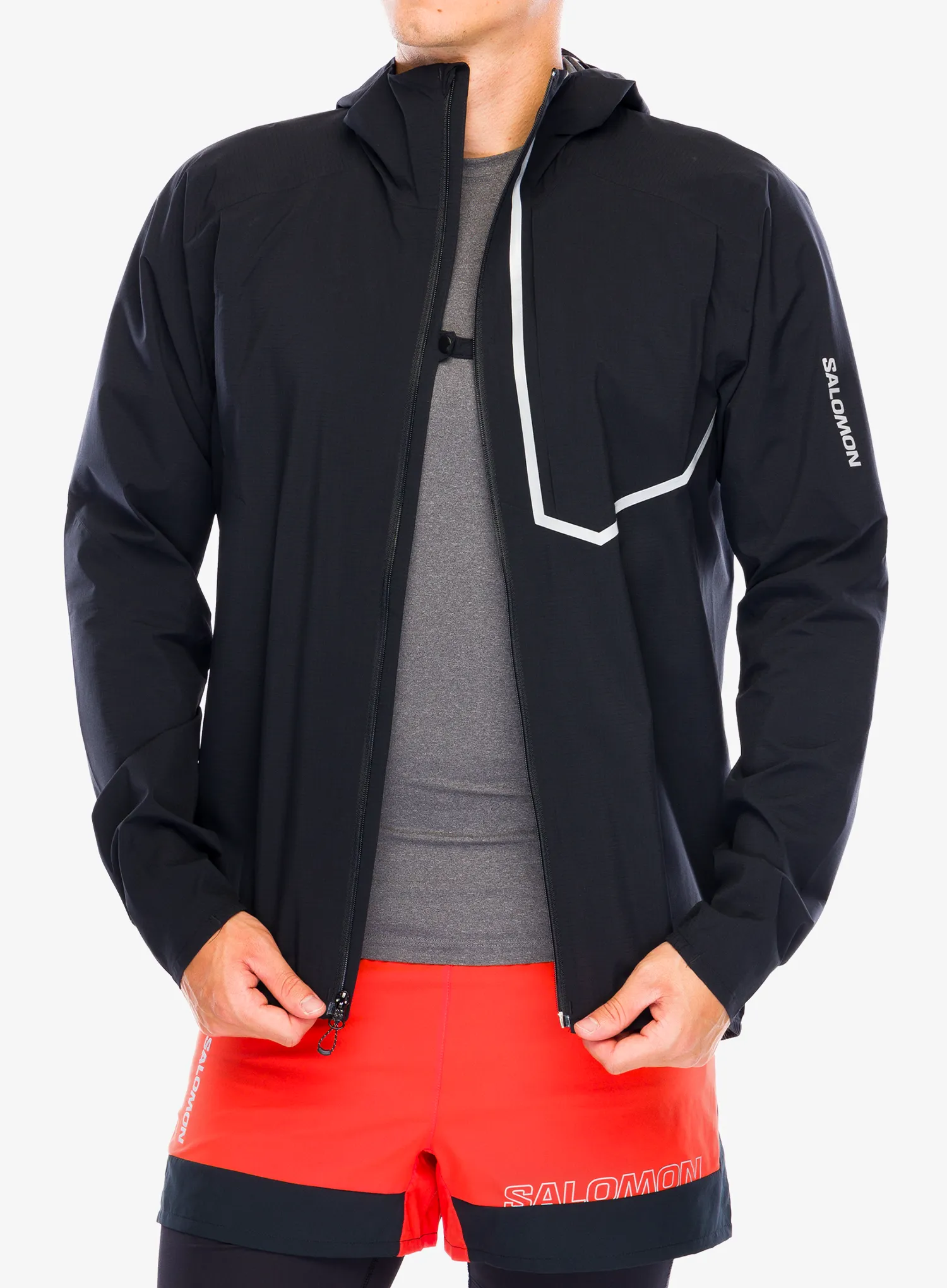 Jakna za trčanje Salomon Bonatti Trail Jacket - deep black
