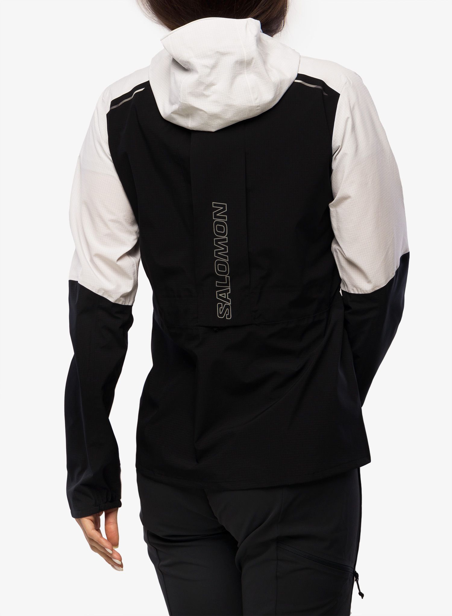 Ženska jakna za trčanje Salomon Bonatti Trail Jacket - deep black/white