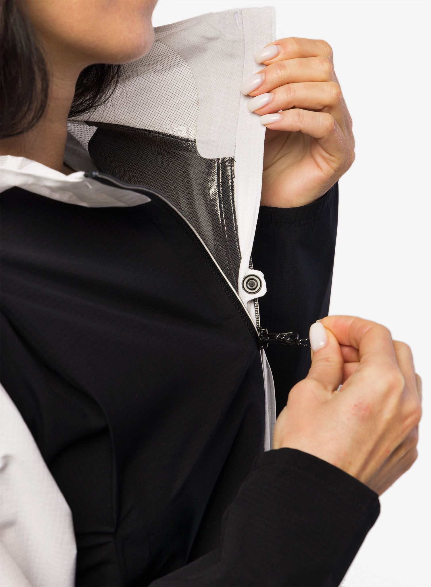 Ženska jakna za trčanje Salomon Bonatti Trail Jacket - deep black/white
