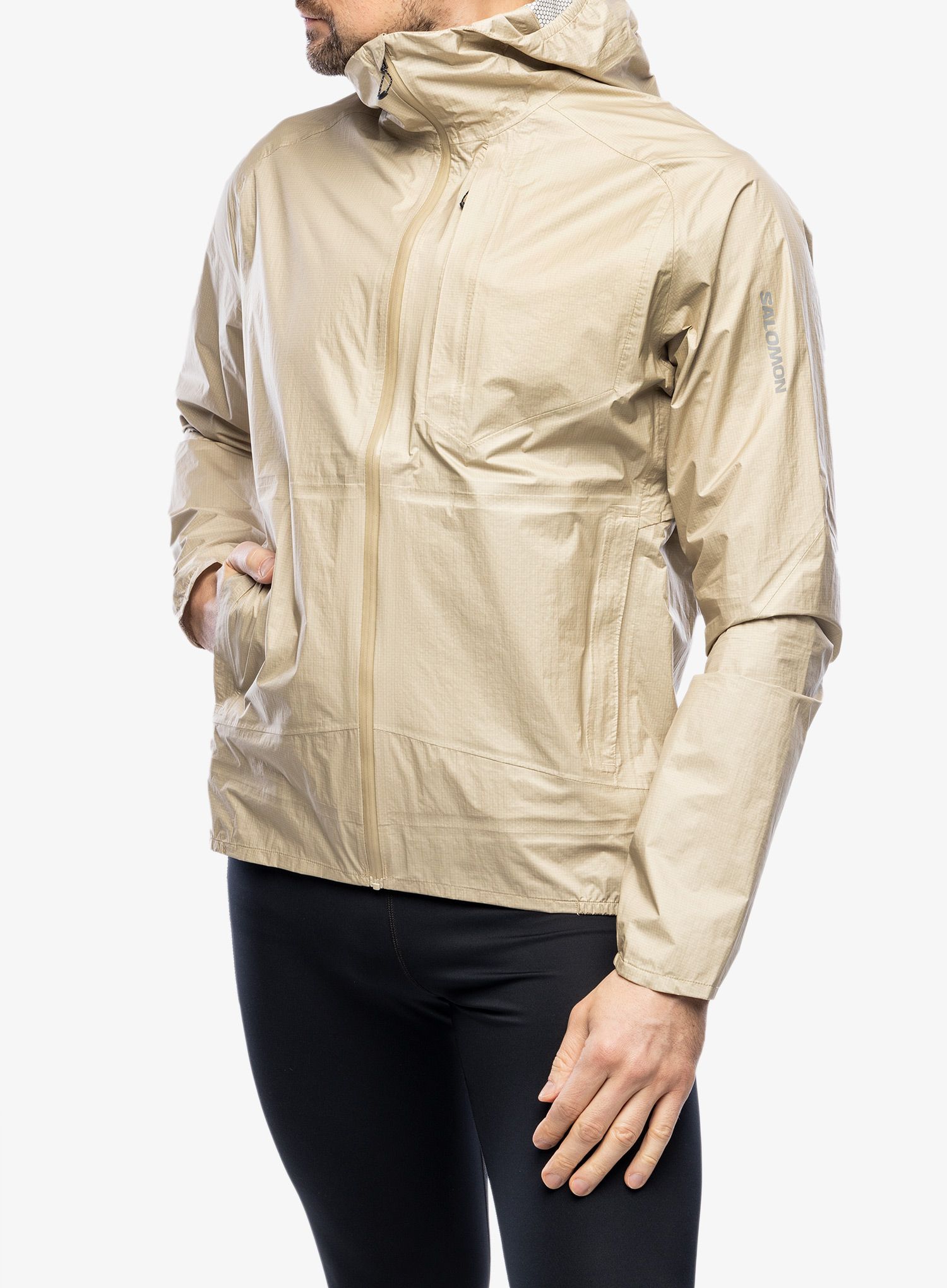 Jakna za trčanje Salomon Bonatti WP Jacket - white pepper