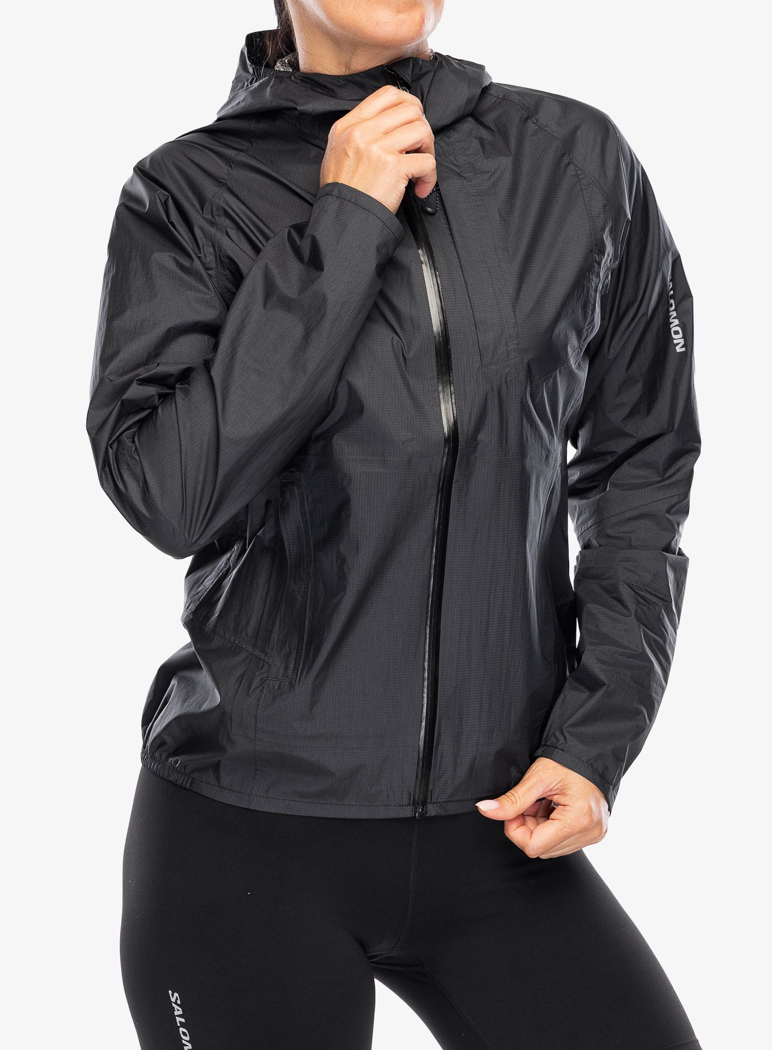 Ženska jakna za trčanje Salomon Bonatti WP Jacket - deep black