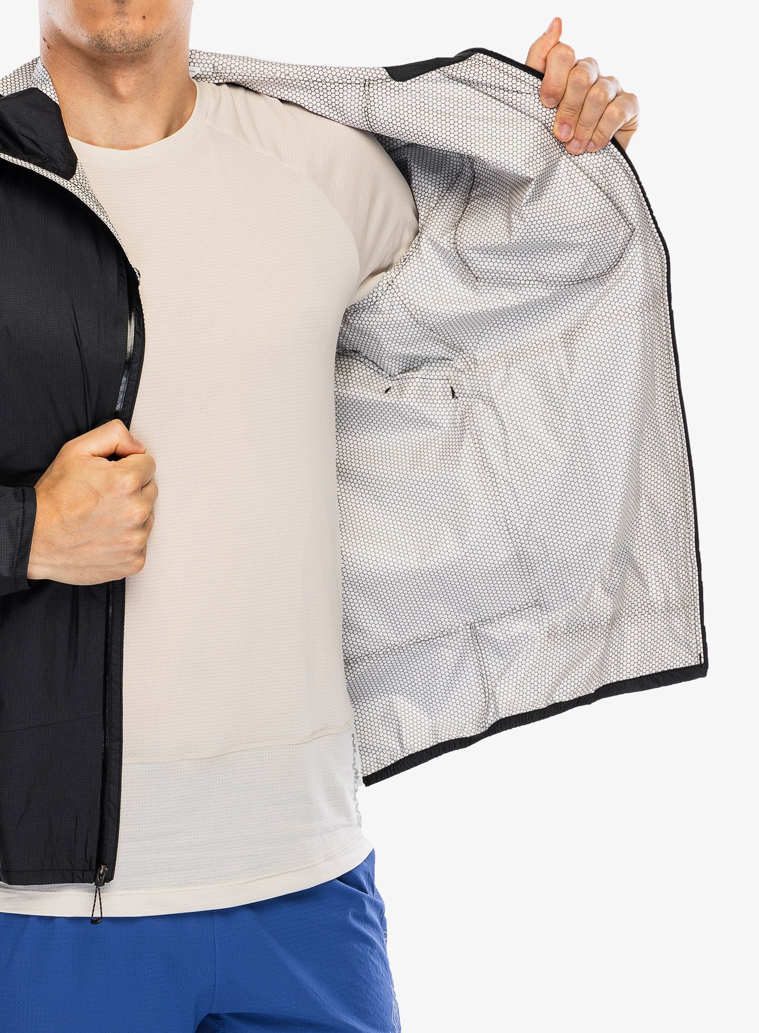 Jakna za trčanje Salomon Bonatti WP Jacket - deep black