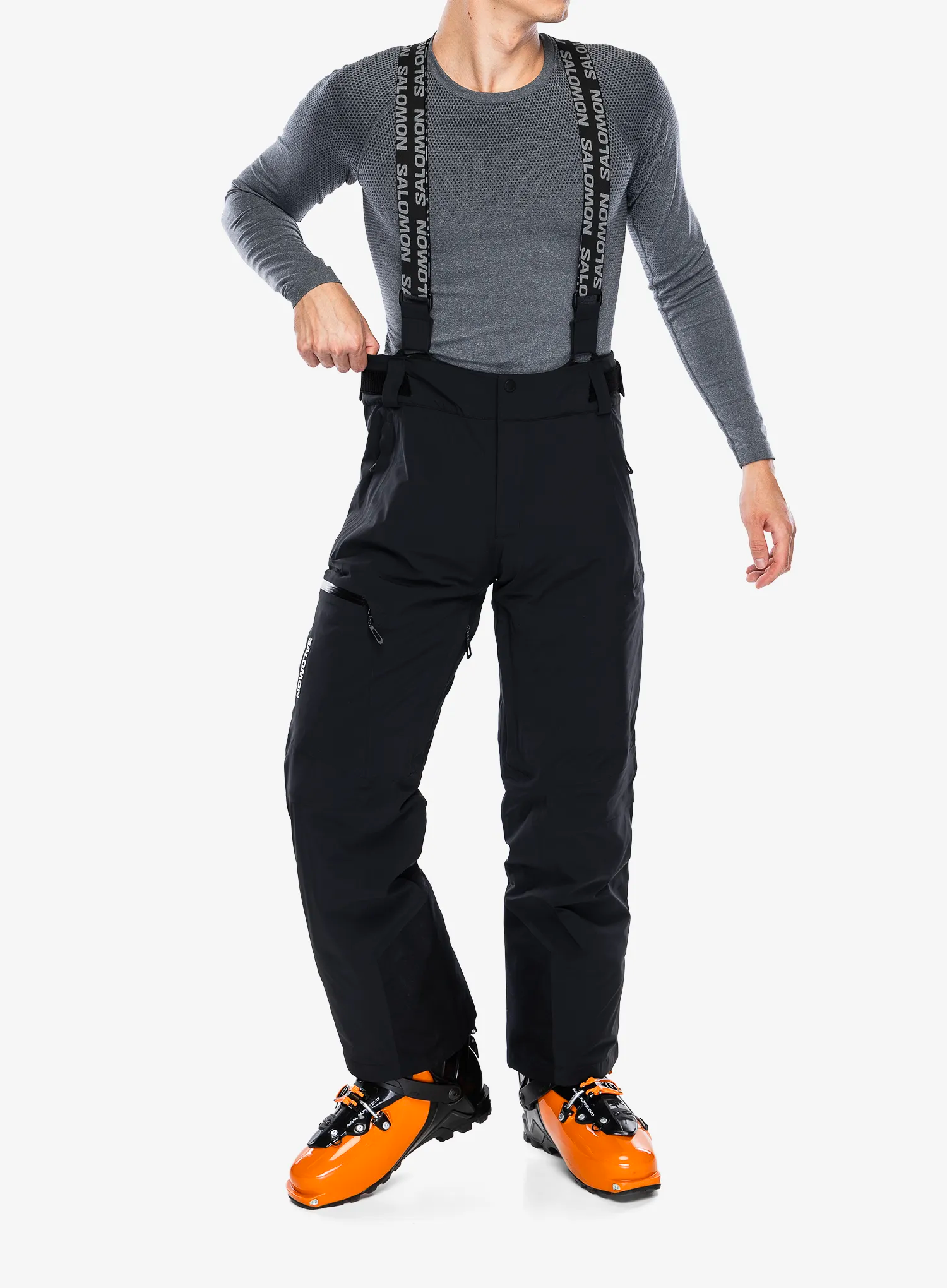 Muške skijaške hlače Salomon Brilliant Pant - deep black