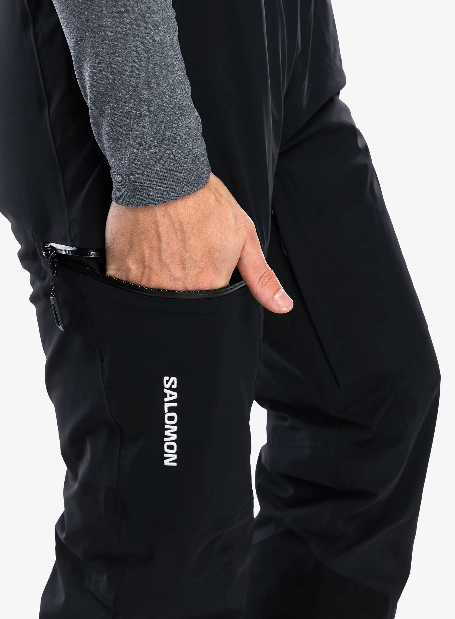 Muške skijaške hlače Salomon Brilliant Pant - deep black