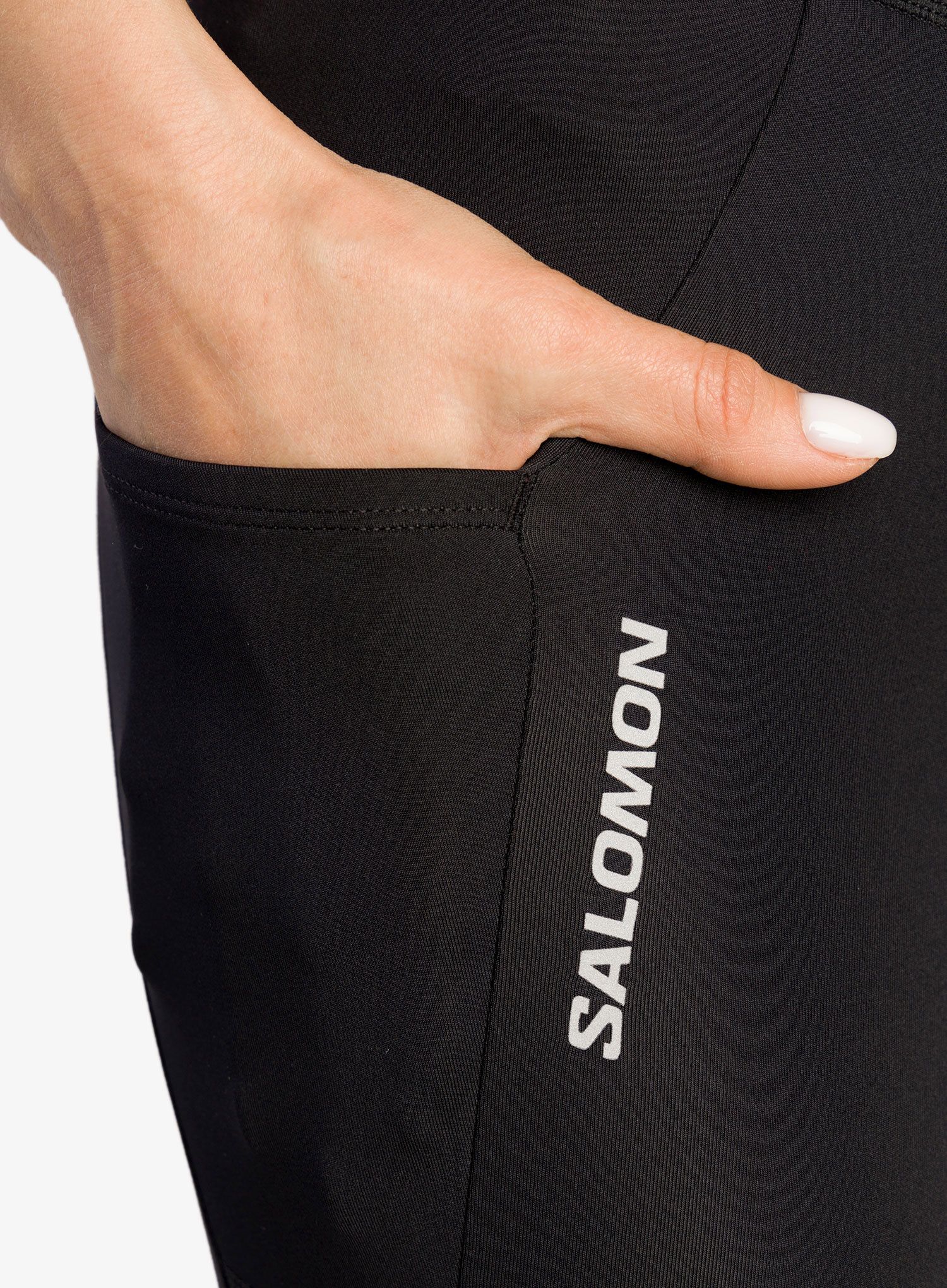 Ženske tajice za trčanje Salomon Cross Run 25'' Tight - deep black