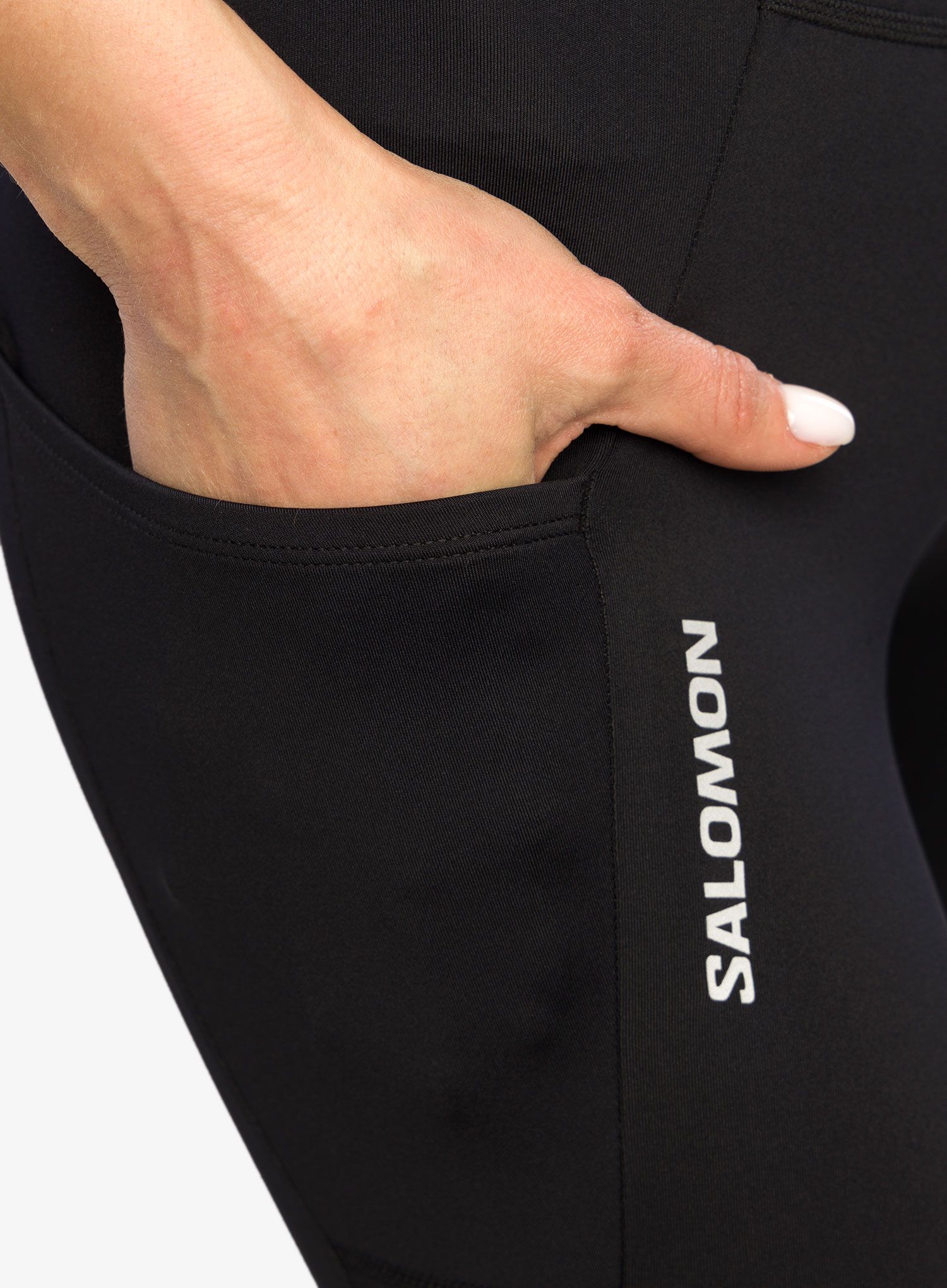 Ženske tajice za trčanje Salomon Cross Run 28 Tight - deep black