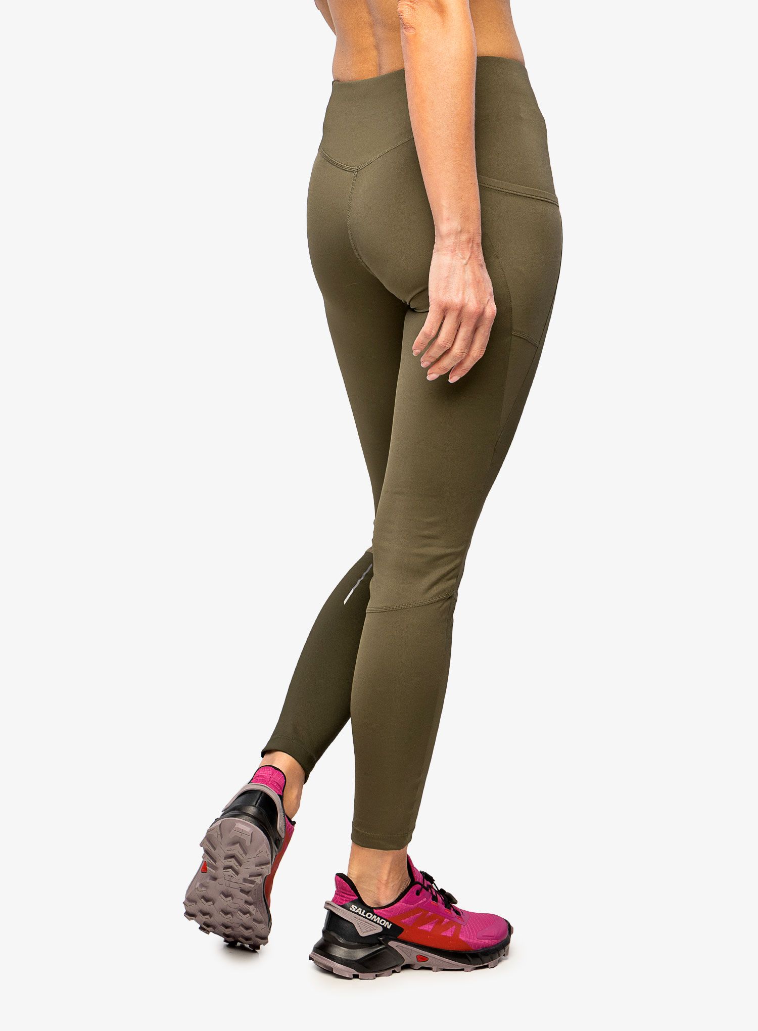 Ženske tajice za trčanje Salomon Cross Run 28 Tight - grape leaf