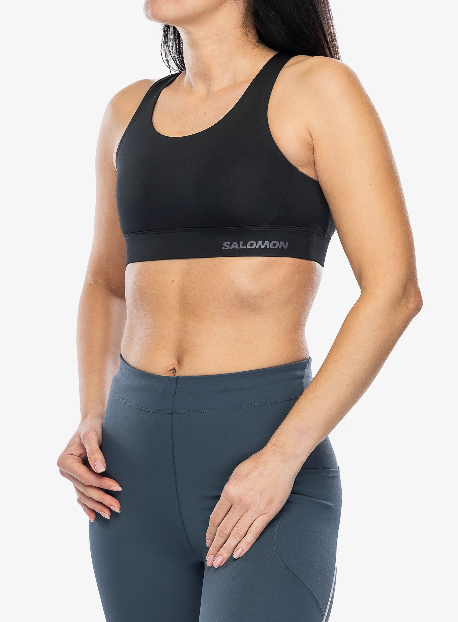 Sportski grudnjak Salomon Cross Run Bra - deep black
