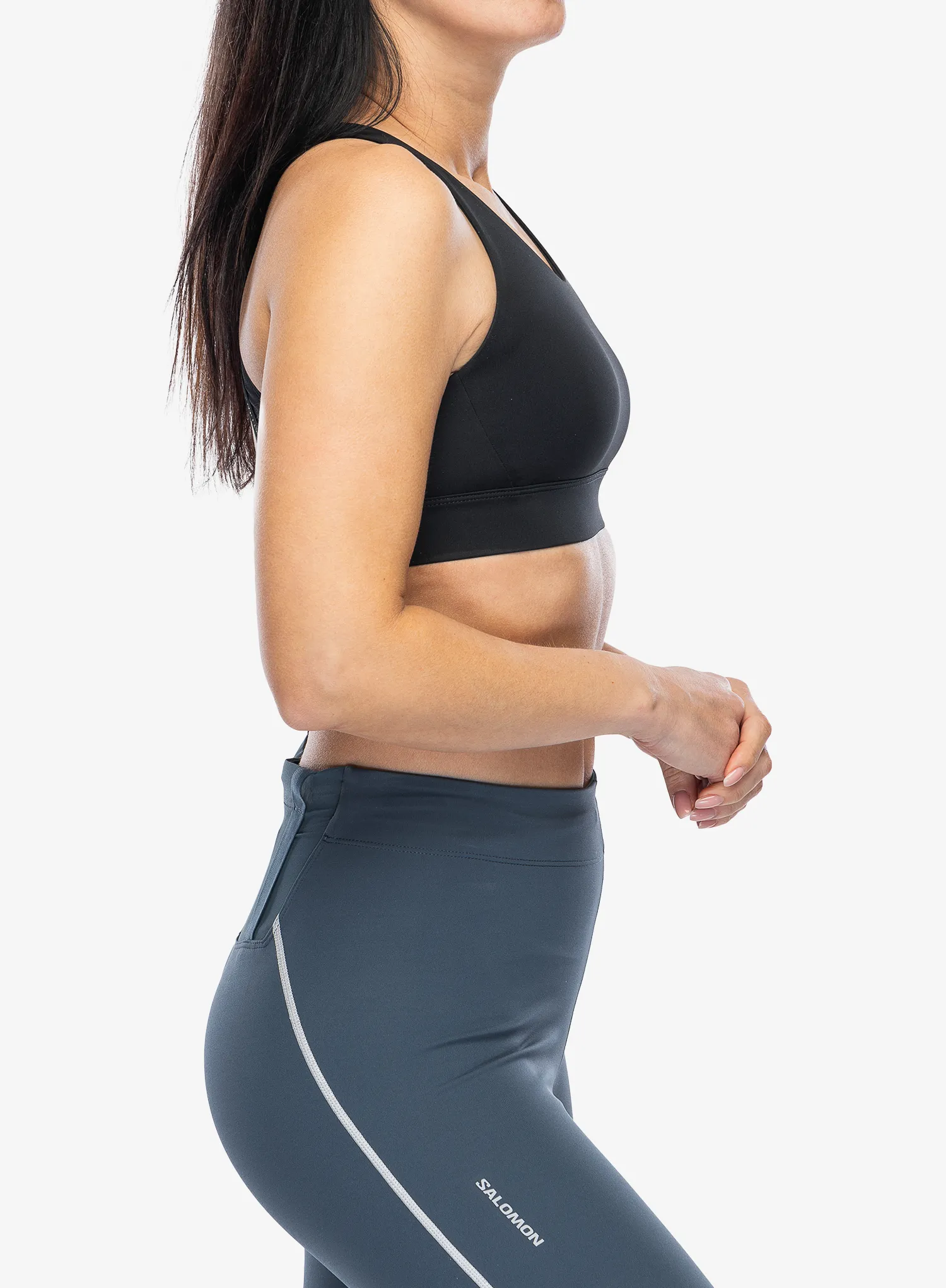 Sportski grudnjak Salomon Cross Run Bra - deep black