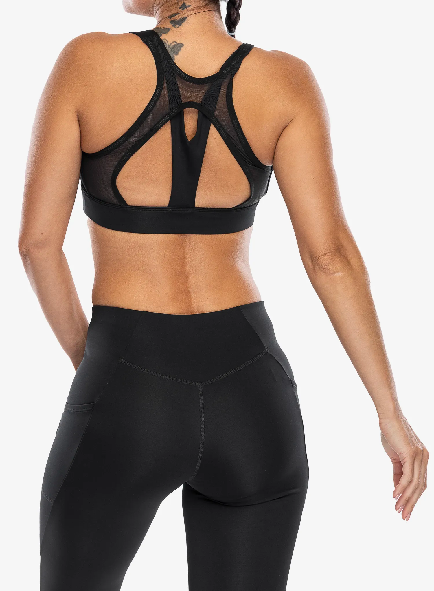 Sportski grudnjak Salomon Cross Run Bra - deep black