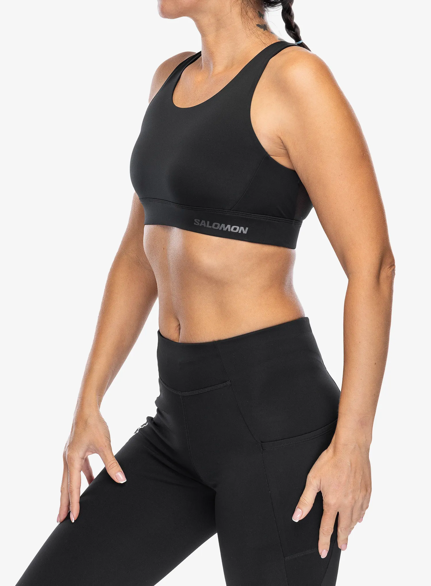 Sportski grudnjak Salomon Cross Run Bra - deep black
