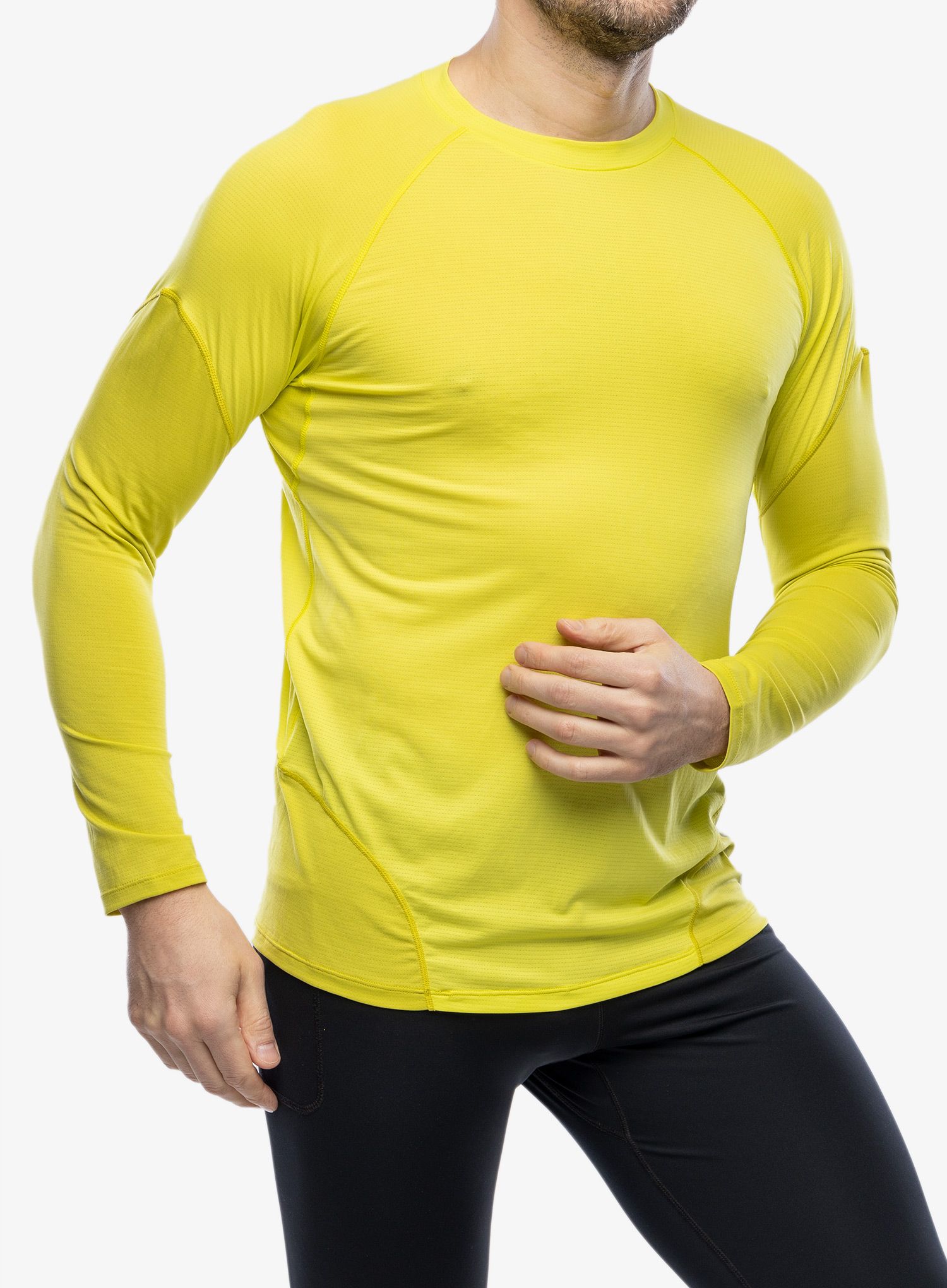 Dukserica Salomon Cross Run LS Tee - sulphur spring