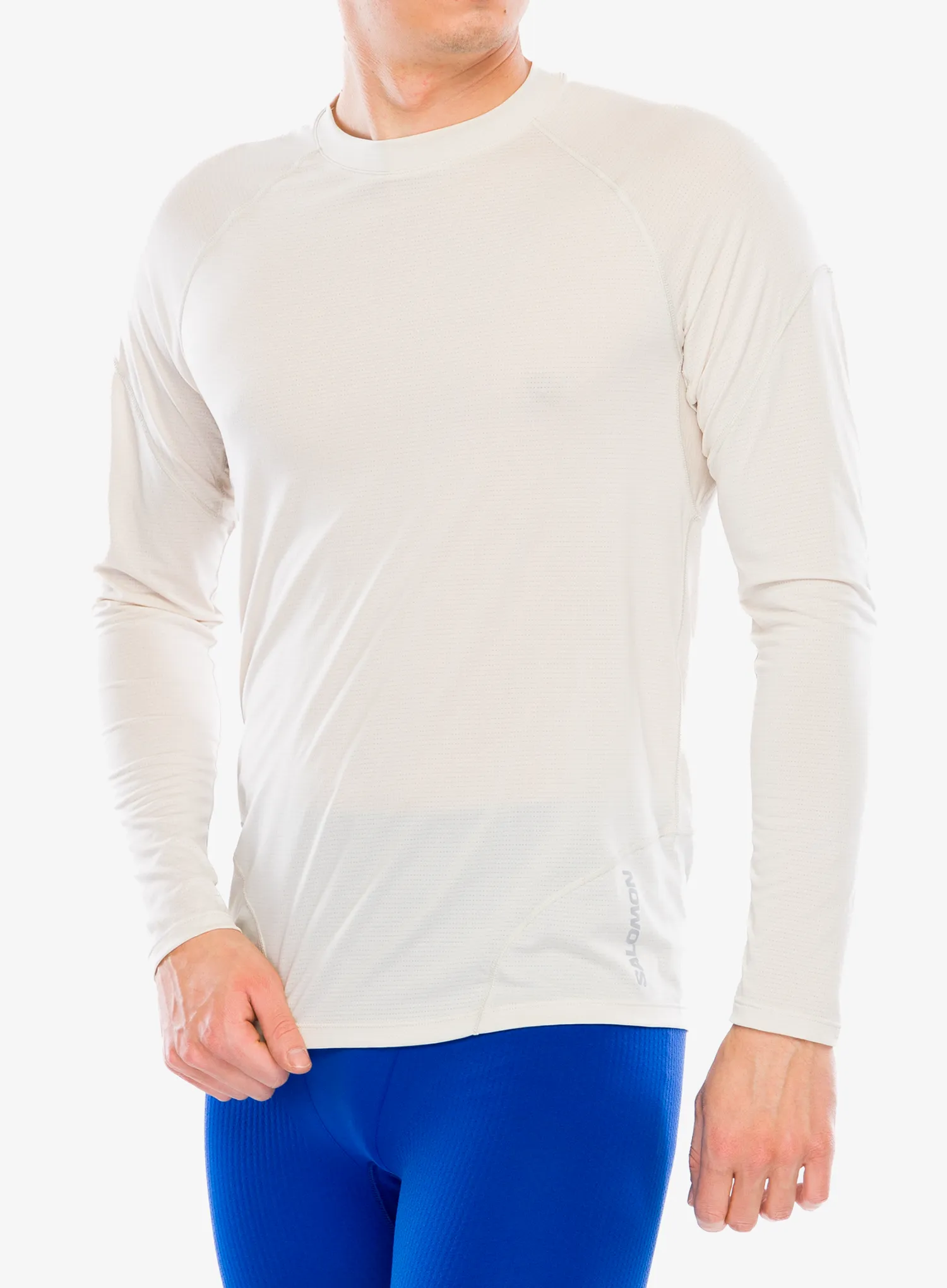 Dukserica za trčanje Salomon Cross Run Ls Tee - rainy day