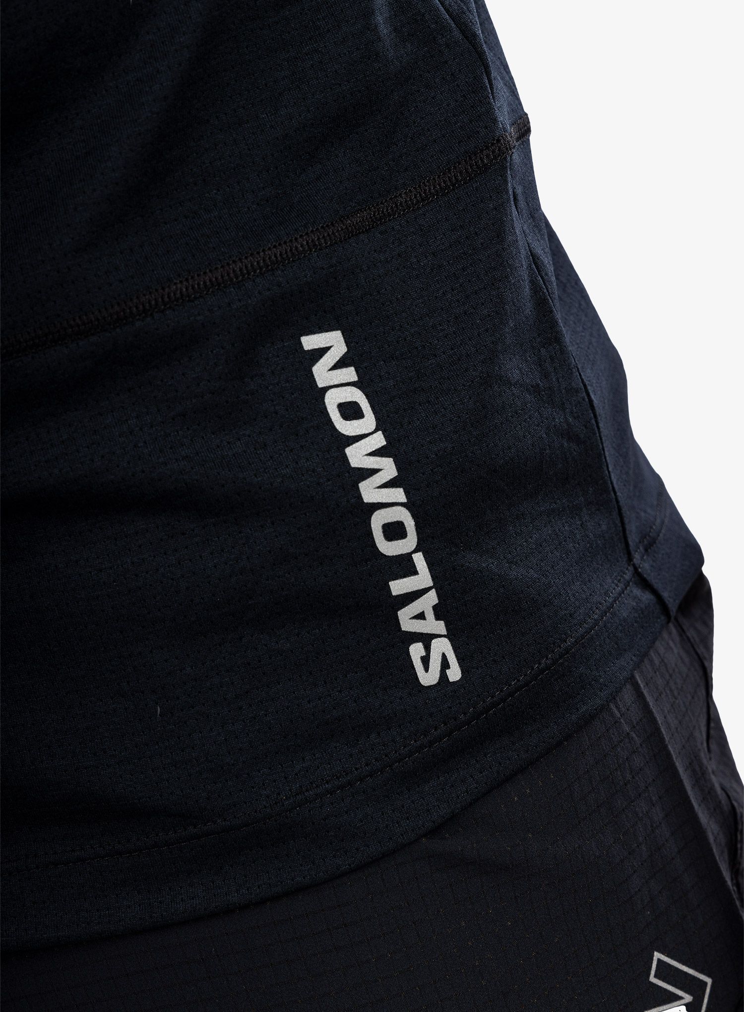 Majica za trčanje Salomon Cross Run SS Tee - deep black