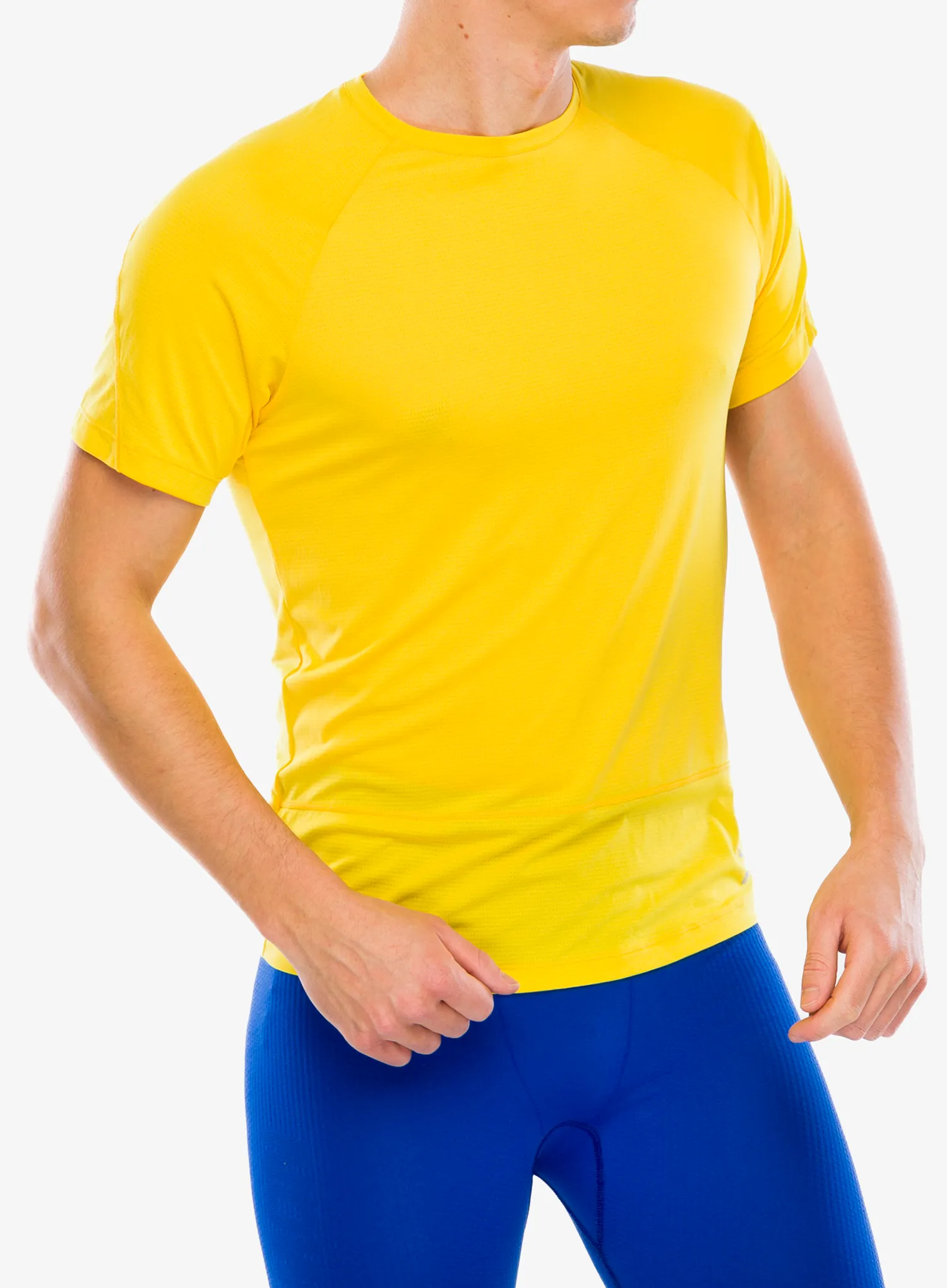 Majica za trčanje Salomon Cross Run SS Tee - lemon