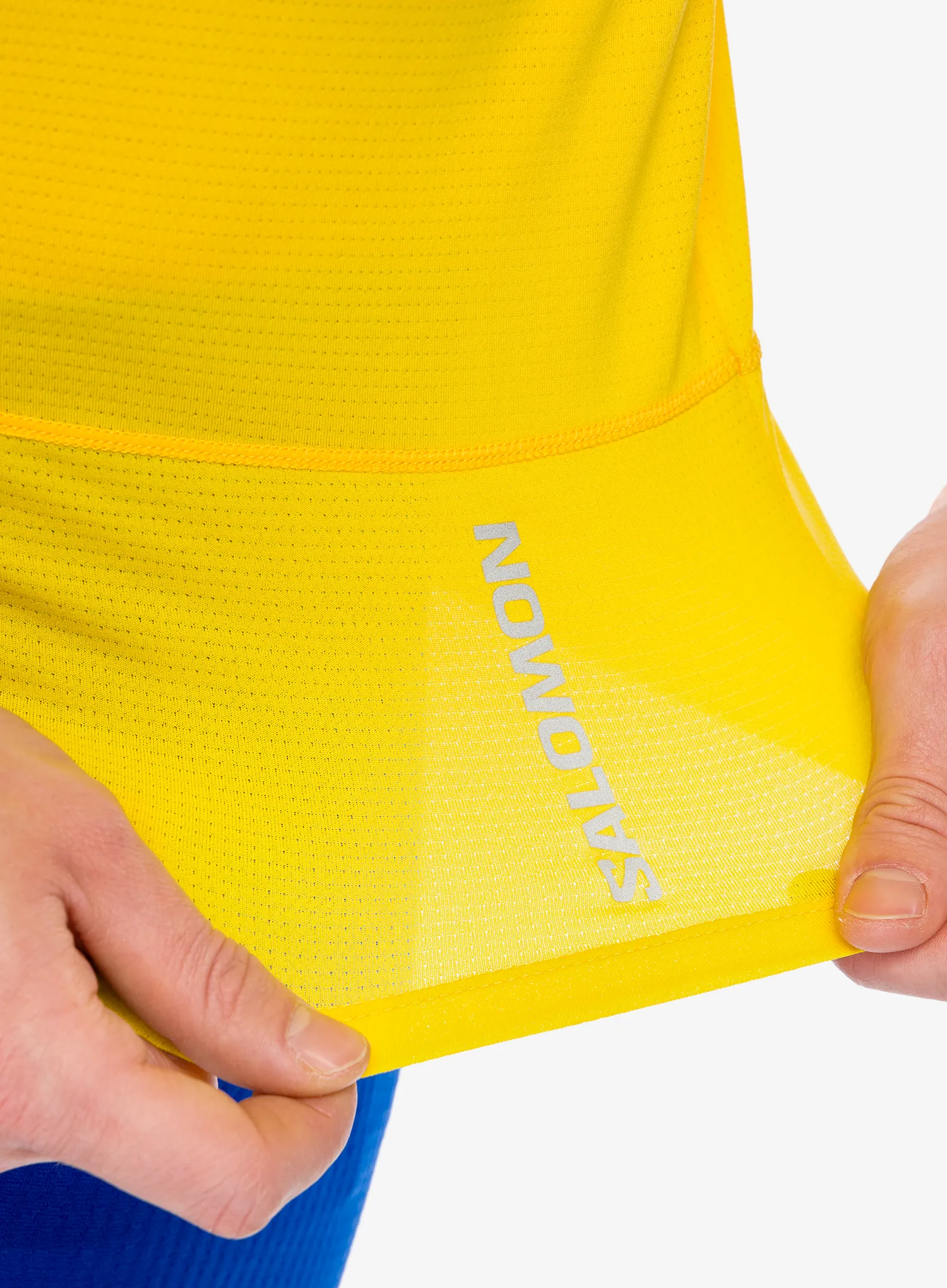 Majica za trčanje Salomon Cross Run SS Tee - lemon