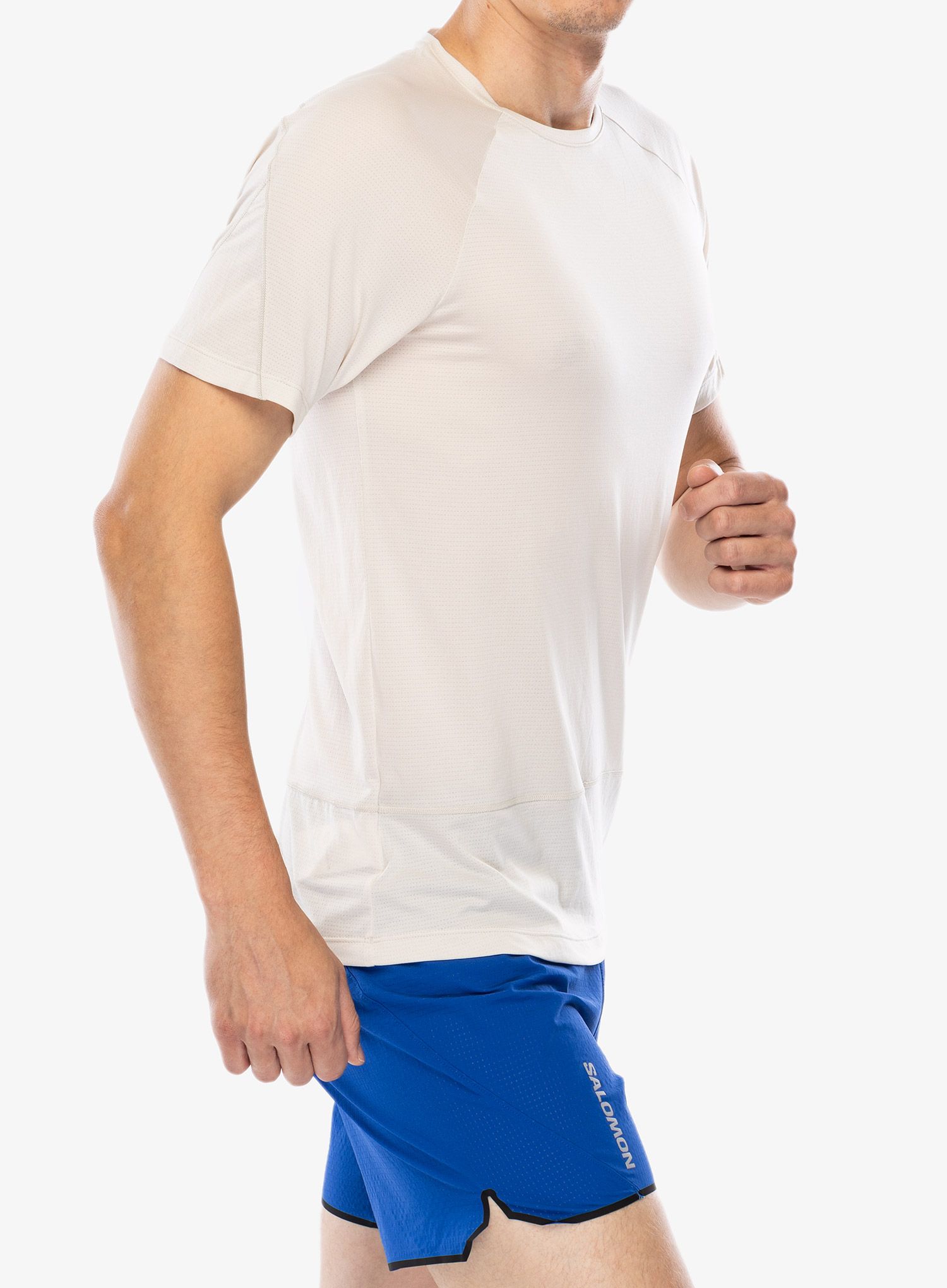 Majica za trčanje Salomon Cross Run S/S Tee - rainy day