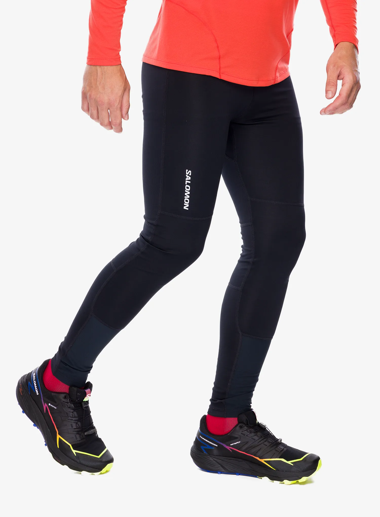 Tajice za trčanje Salomon Cross Run Tight - deep black