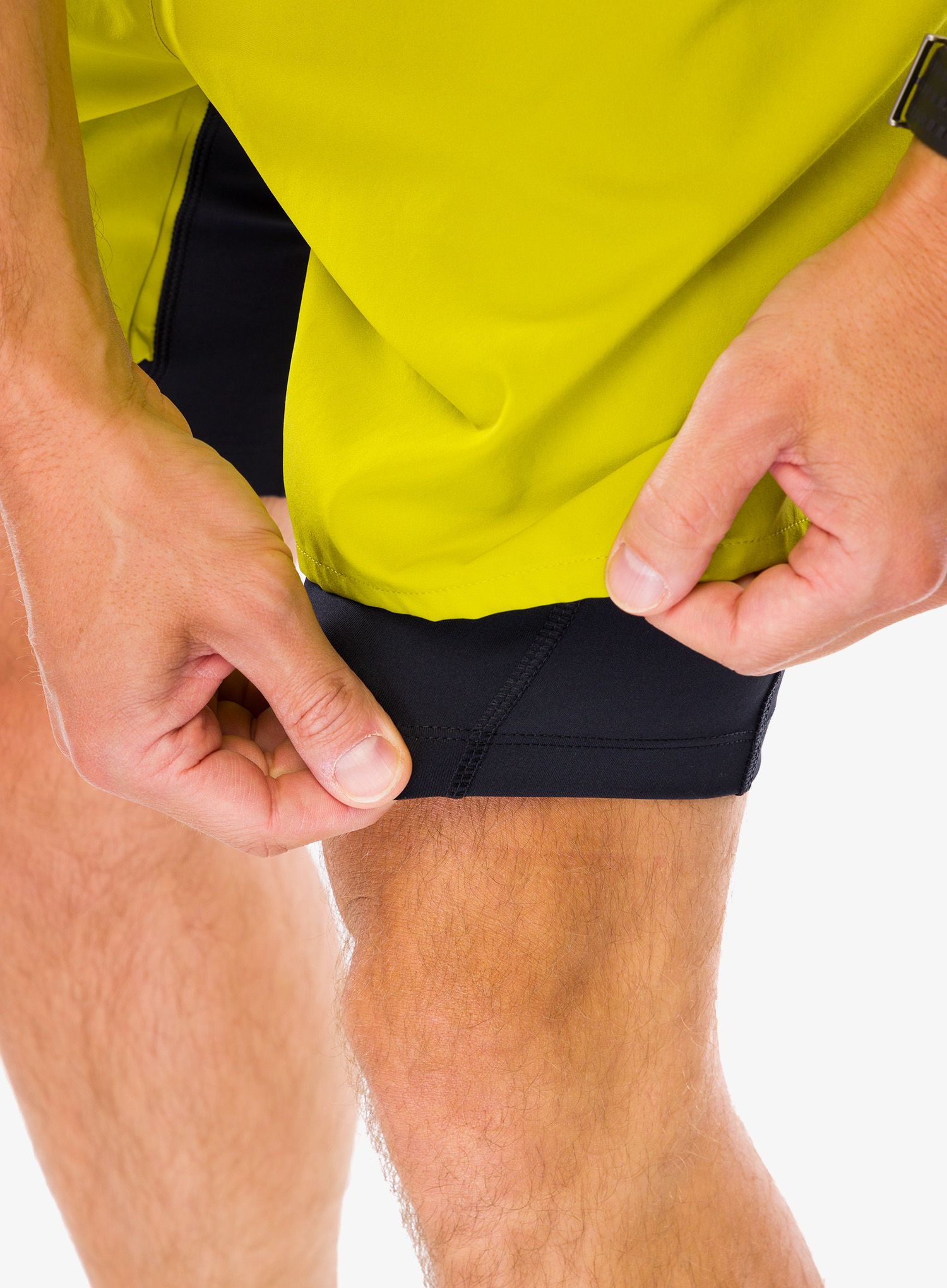 Kratke hlače za trčanje Salomon Cross Tw Shorts - citronelle