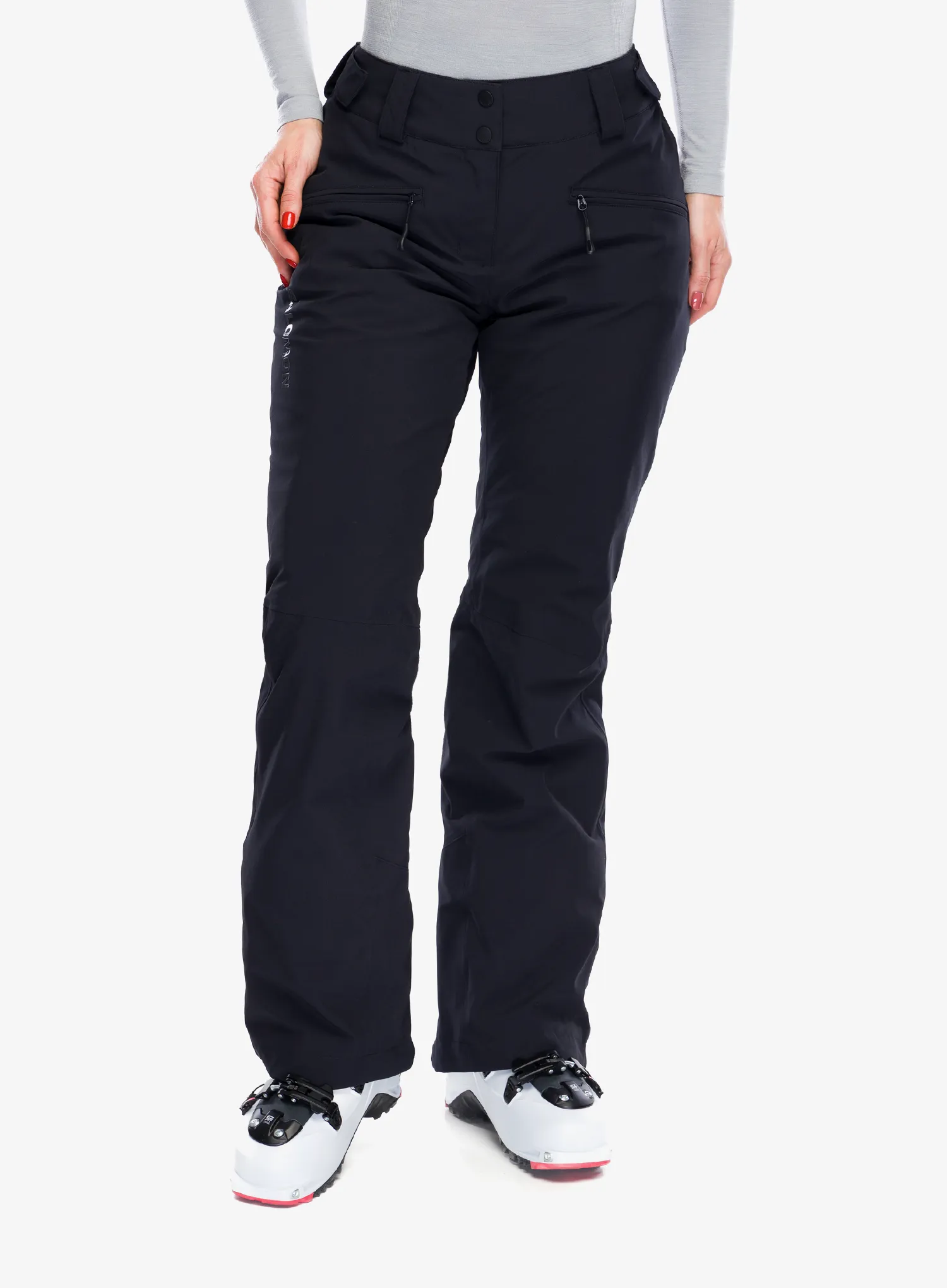 Ženske skijaške hlače Salomon Edge Pant - deep black