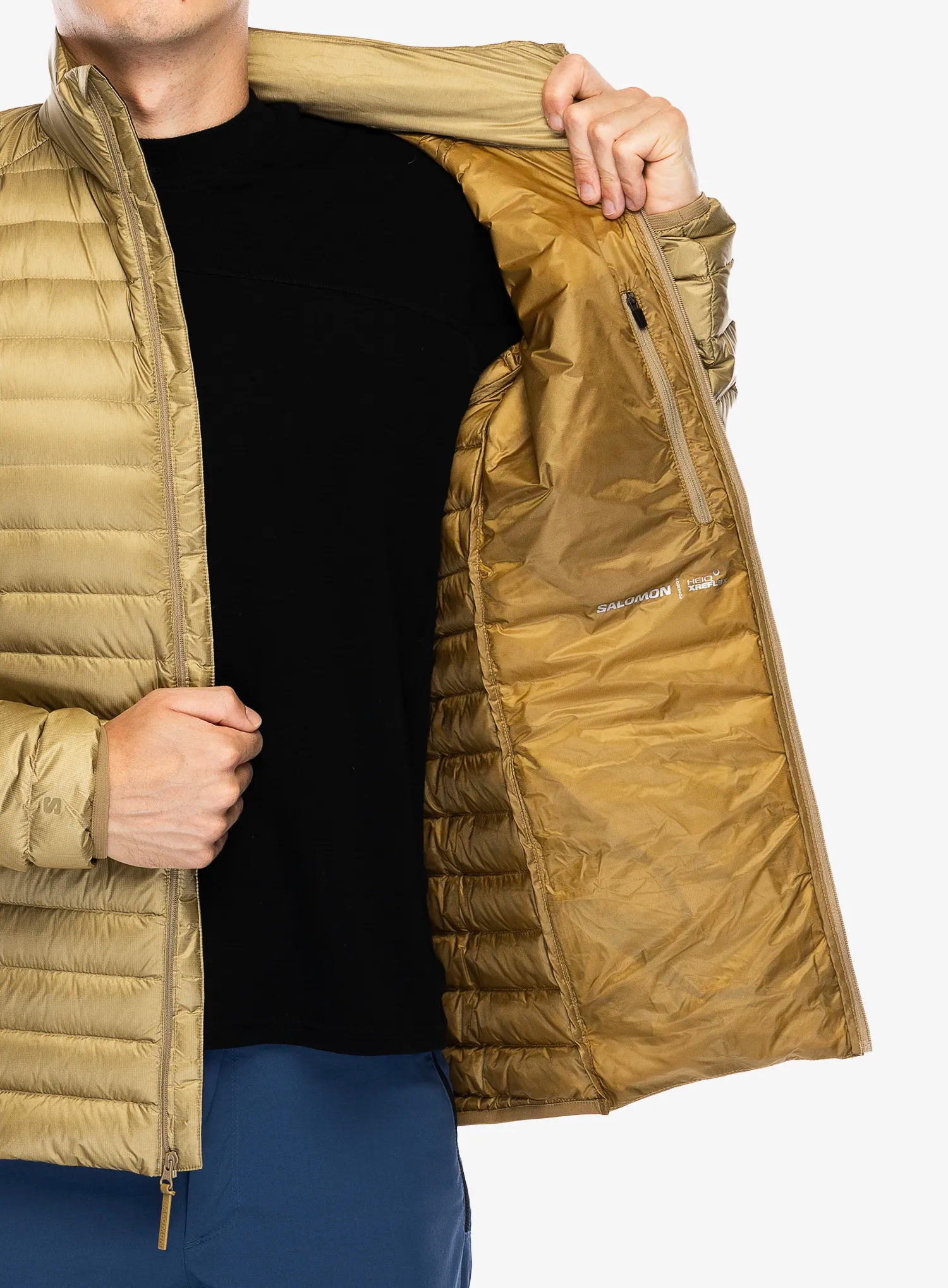 Pernata jakna Salomon Elixir Micro Down JKT - antique bronze