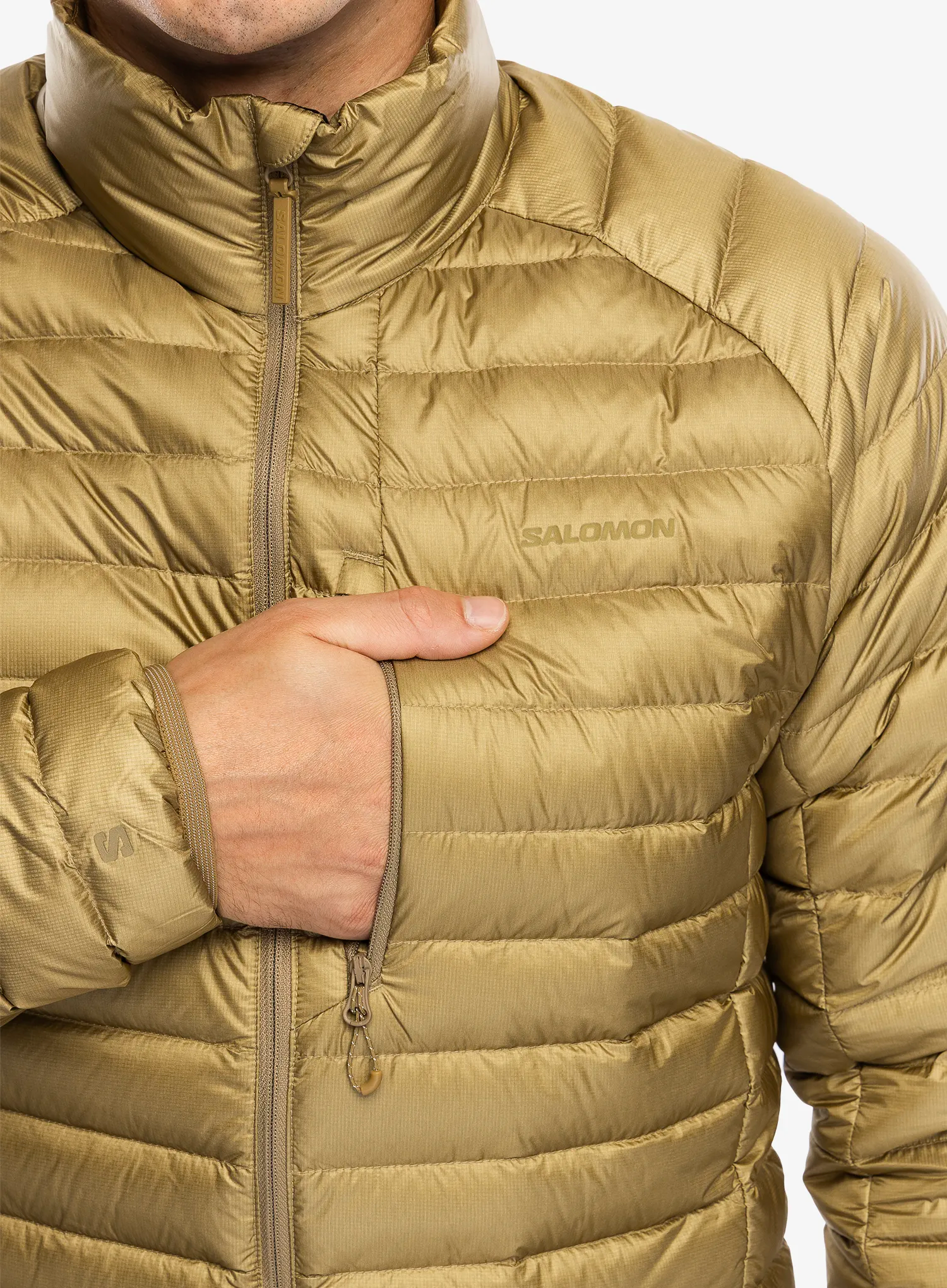 Pernata jakna Salomon Elixir Micro Down JKT - antique bronze